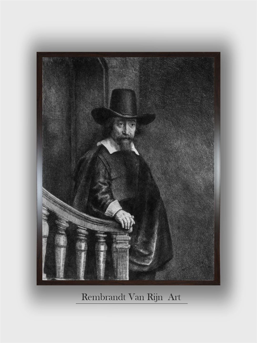 The Art House Portrait of Ephraim Bonus The Jew with the Banister by Rembrandt Van Rijn, Black
The Art House Portrait of Ephraim Bonus The Jew with the Banister by Rembrandt Van Rijn, Black