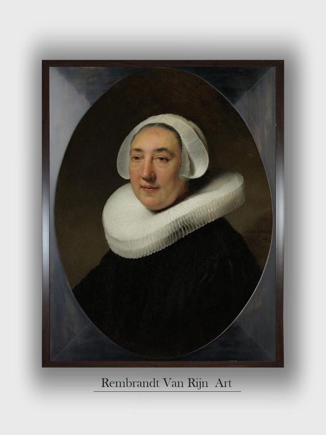 The Art House 1 Piece Wood Portrair of Haesje Jacobsdr Van Cleyburg Wall Paintings, Black
The Art House 1 Piece Wood Portrair of Haesje Jacobsdr Van Cleyburg Wall Paintings, Black