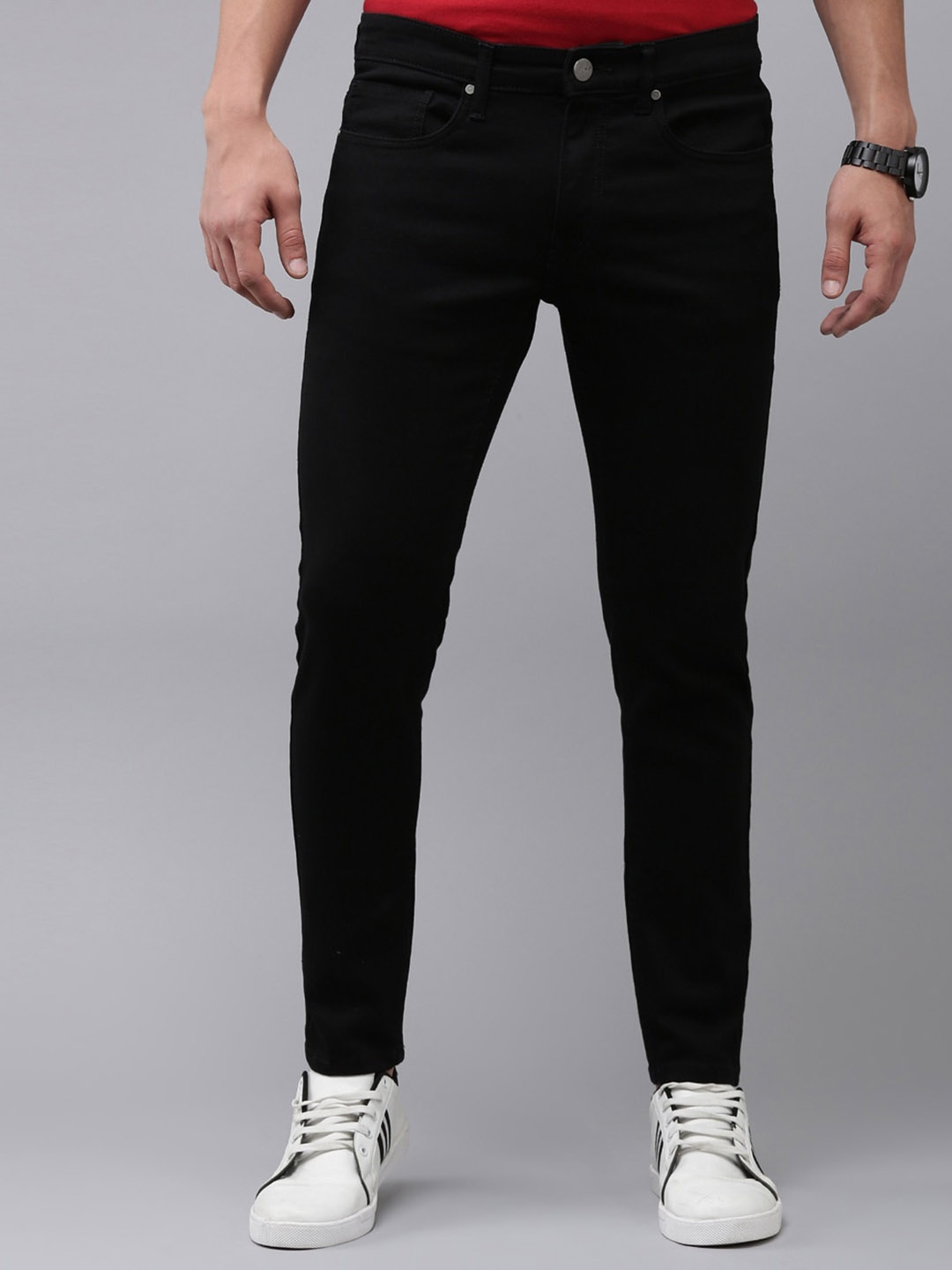 Mast & Harbour Men Black Skinny Fit Mid-Rise Dark Shade Clean Look Stretchable Jeans
Mast & Harbour Men Black Skinny Fit Mid-Rise Dark Shade Clean Look Stretchable Jeans