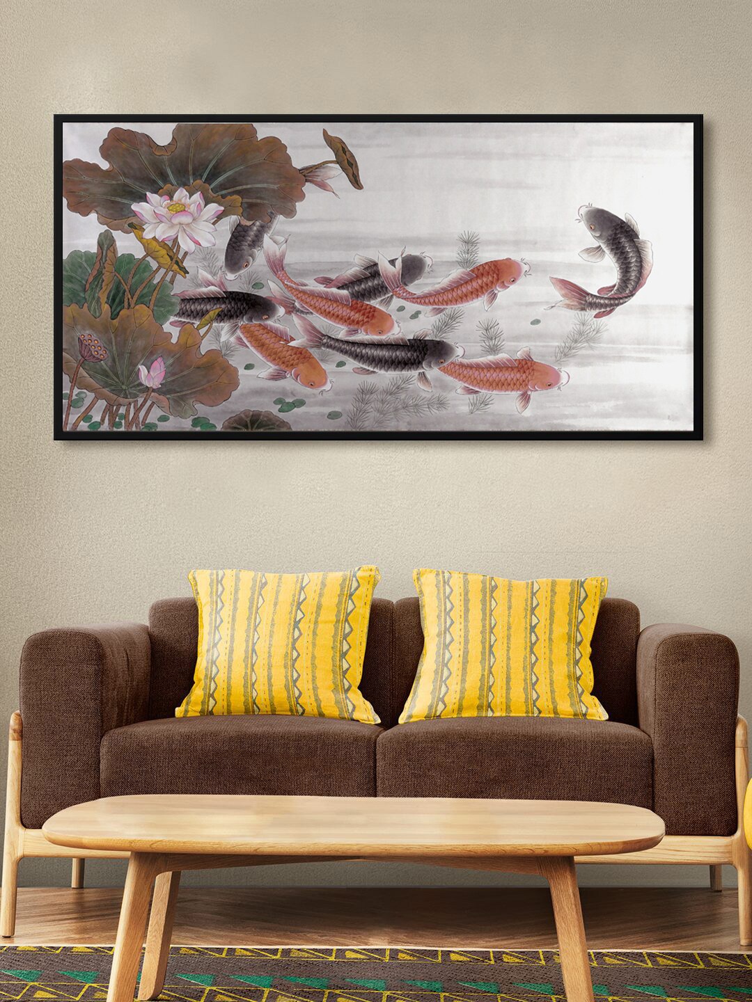999Store Grey & Red Flower with Leaf & Sumi Koi Fish Modern Art Canvas Wall Painting
999Store Grey & Red Flower with Leaf & Sumi Koi Fish Modern Art Canvas Wall Painting