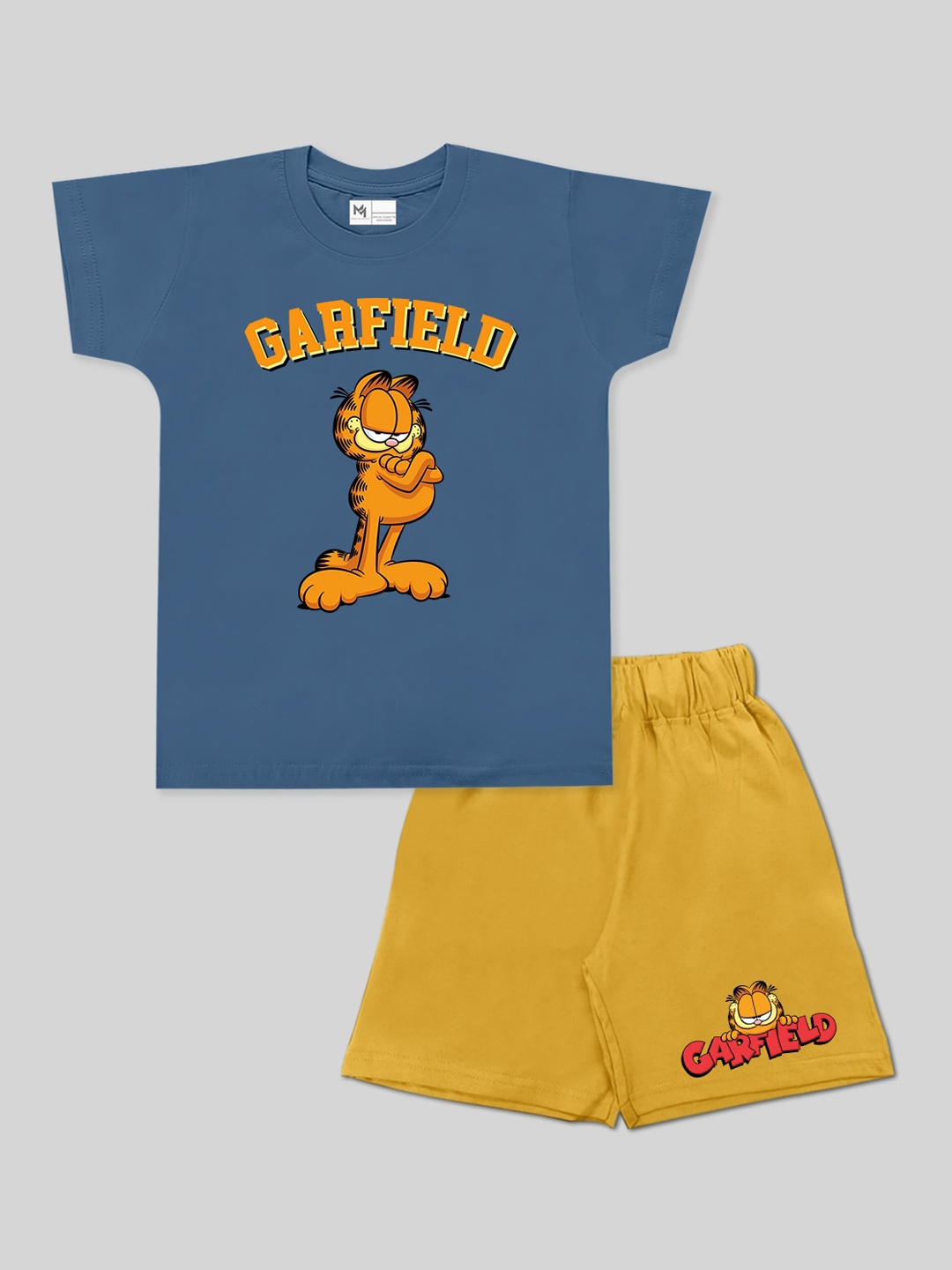Minute Mirth Boys Garfield Printed Pure Cotton T-shirt with Shorts Clothing Set, Blue
Minute Mirth Boys Garfield Printed Pure Cotton T-shirt with Shorts Clothing Set, Blue