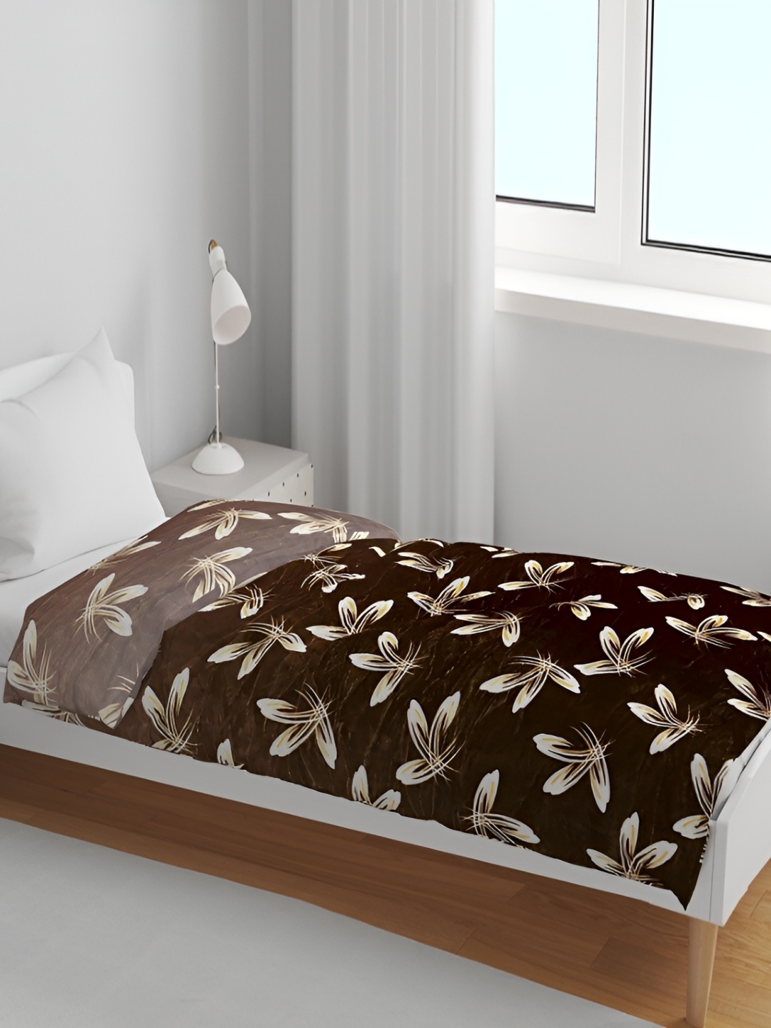 RD TREND Brown & Off White Floral Velvet AC Room 300 GSM Single Bed Comforter, Coffee brown
RD TREND Brown & Off White Floral Velvet AC Room 300 GSM Single Bed Comforter, Coffee brown