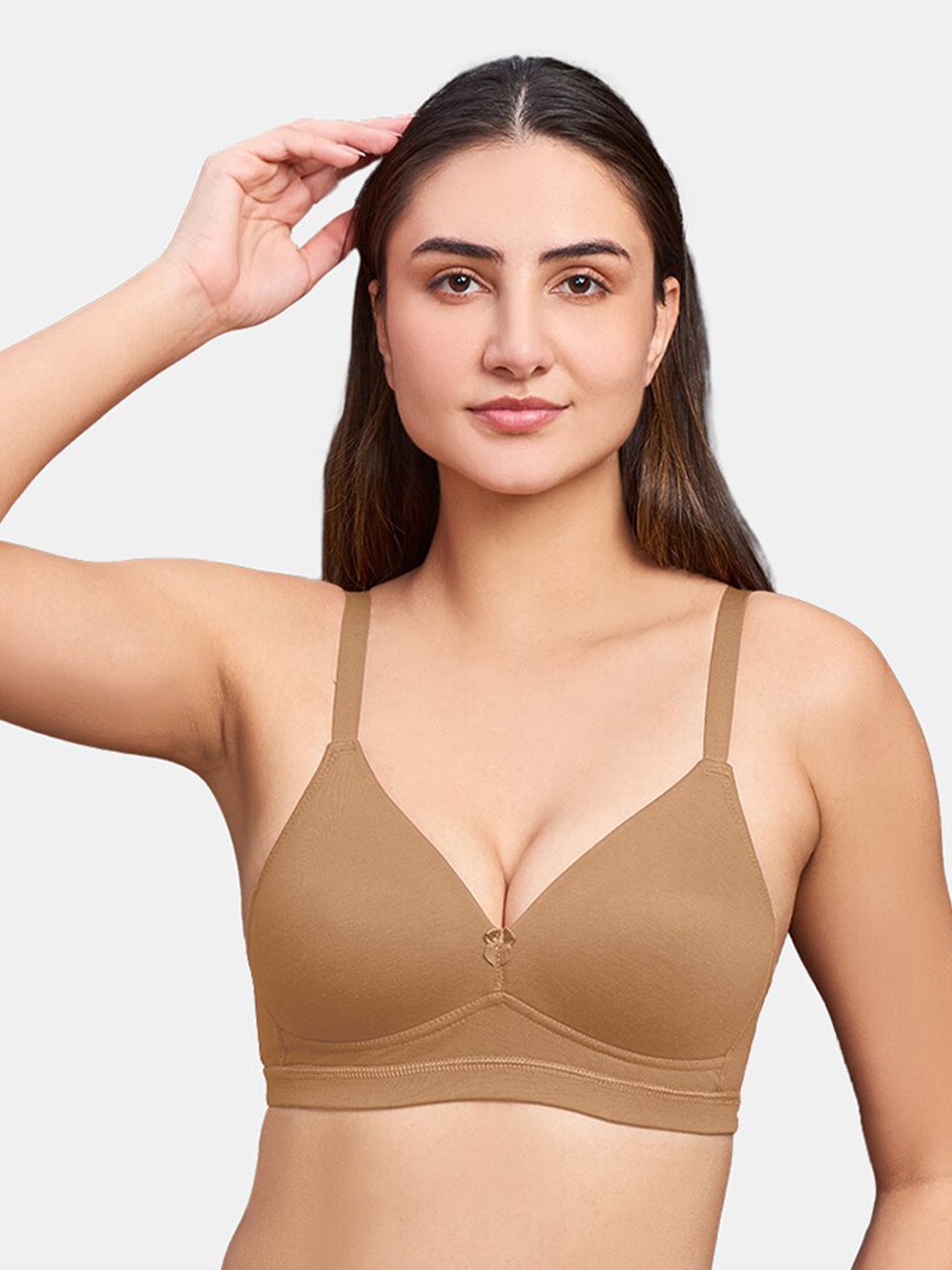 intimacy LINGERIE Medium Coverage Lightly Padded Cotton T-shirt Bra With All Day Comfort, Brown
intimacy LINGERIE Medium Coverage Lightly Padded Cotton T-shirt Bra With All Day Comfort, Brown