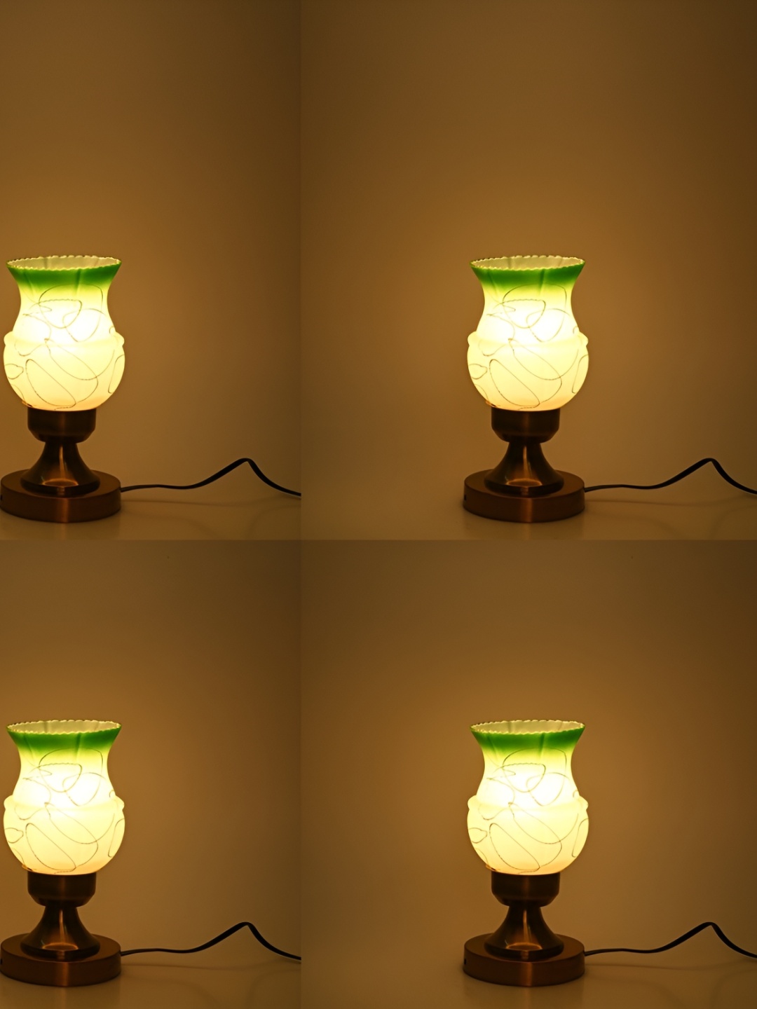 Afast White & Green 4 Pieces Printed Abstract Shaped Contemporary Glass Table Lamps
Afast White & Green 4 Pieces Printed Abstract Shaped Contemporary Glass Table Lamps