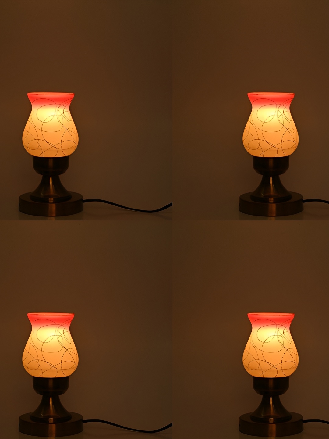 Afast Yellow & Brown 4 Pcs Printed Abstract Shaped Metal Table Lamps with Adjustable Cord
Afast Yellow & Brown 4 Pcs Printed Abstract Shaped Metal Table Lamps with Adjustable Cord