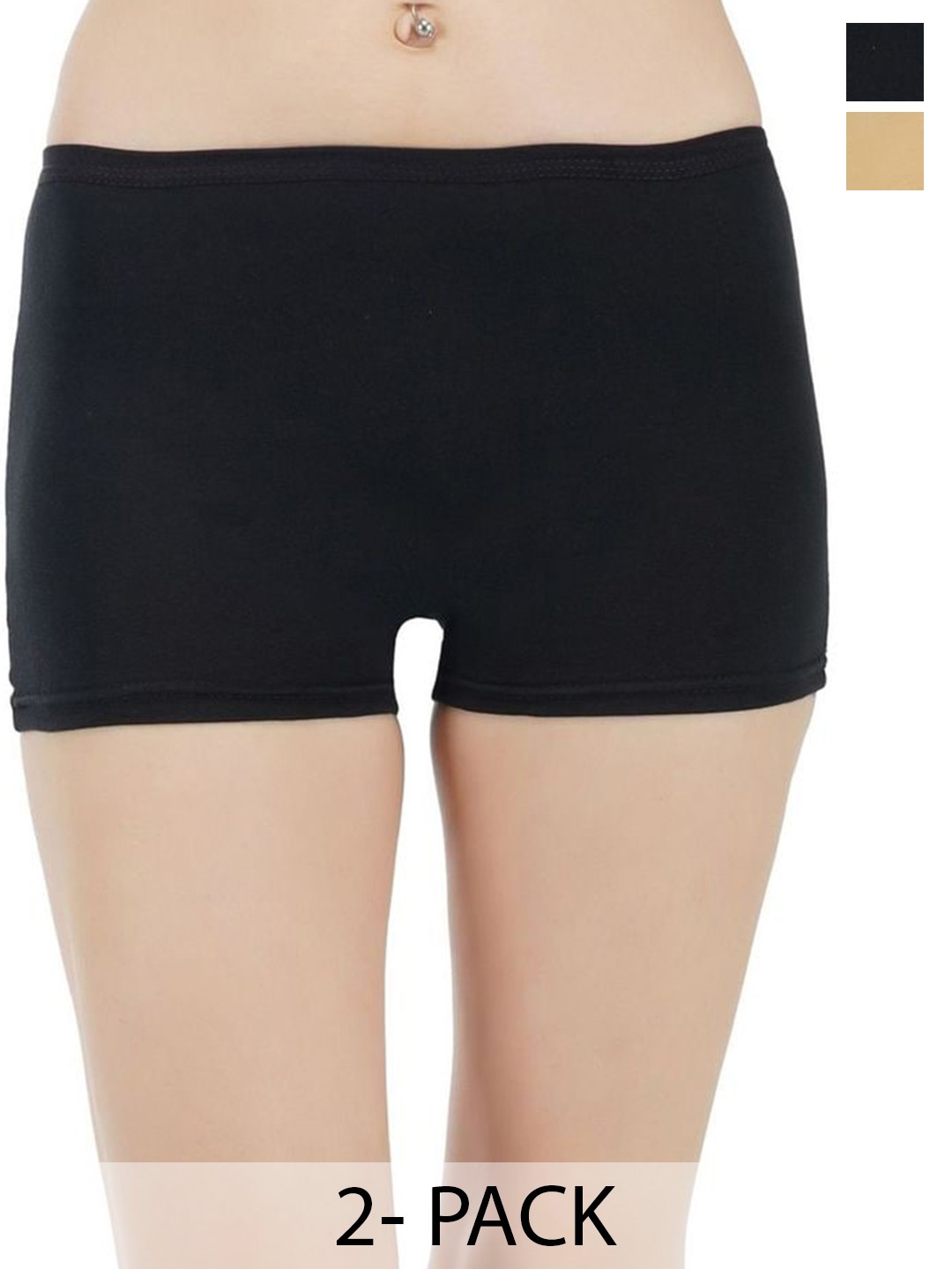 arLa APPAREL Pack Of 3 Seamless Pure-Cotton Boyshorts(P3)_BoyShort-Black_Beige_Black
arLa APPAREL Pack Of 3 Seamless Pure-Cotton Boyshorts(P3)_BoyShort-Black_Beige_Black
