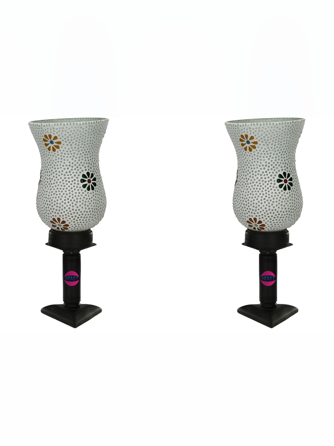 Afast White & Black 2 Pcs Printed Woodn Quirky Bell Shaped Table Lamp with Adjustable Cord
Afast White & Black 2 Pcs Printed Woodn Quirky Bell Shaped Table Lamp with Adjustable Cord