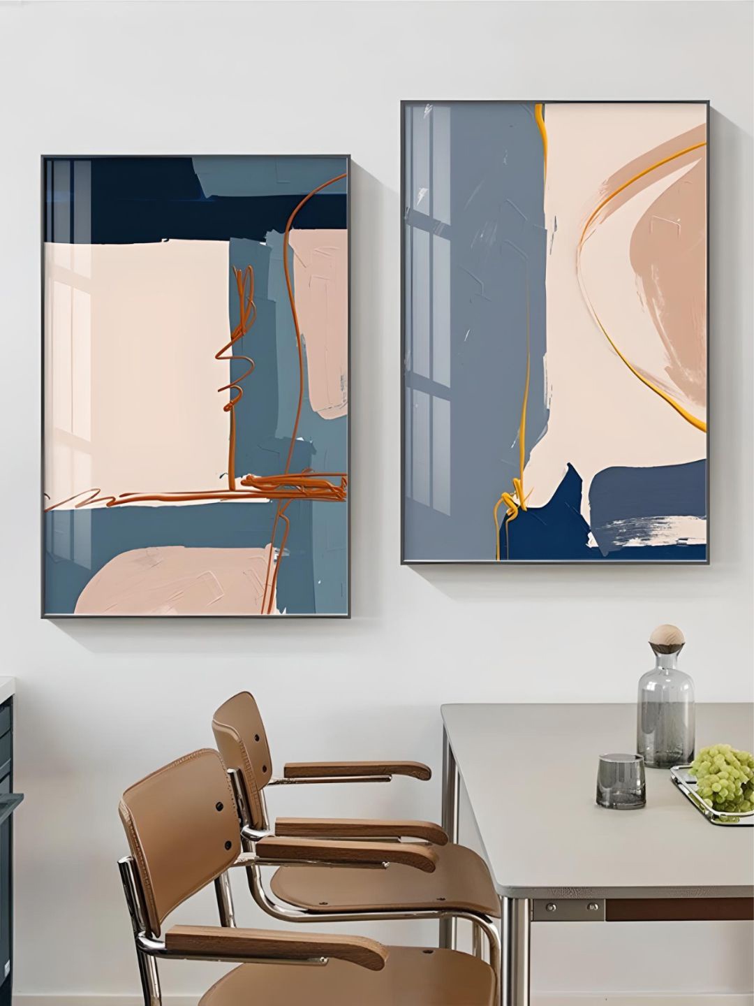 THE HANDMADE FLAIR 2 Pcs Beige & Grey Abstract Framed Painting Wall Art
THE HANDMADE FLAIR 2 Pcs Beige & Grey Abstract Framed Painting Wall Art