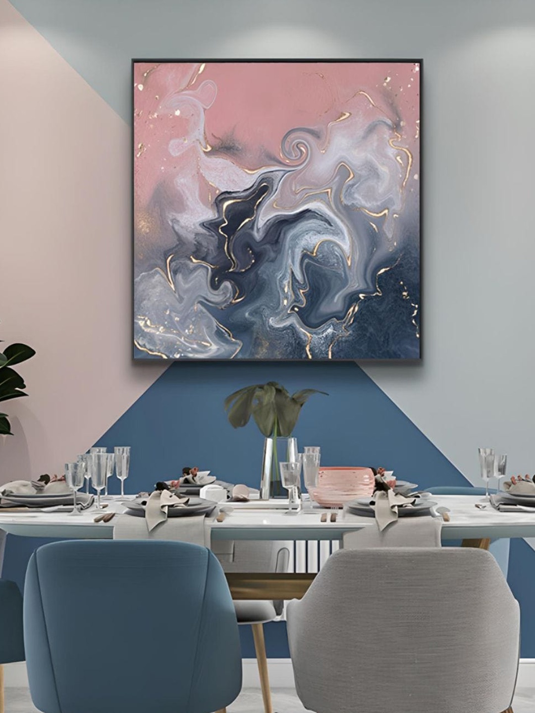THE HANDMADE FLAIR Grey & Pink Modern Abstract Liquid Marble Wooden Painting Wall Art
THE HANDMADE FLAIR Grey & Pink Modern Abstract Liquid Marble Wooden Painting Wall Art