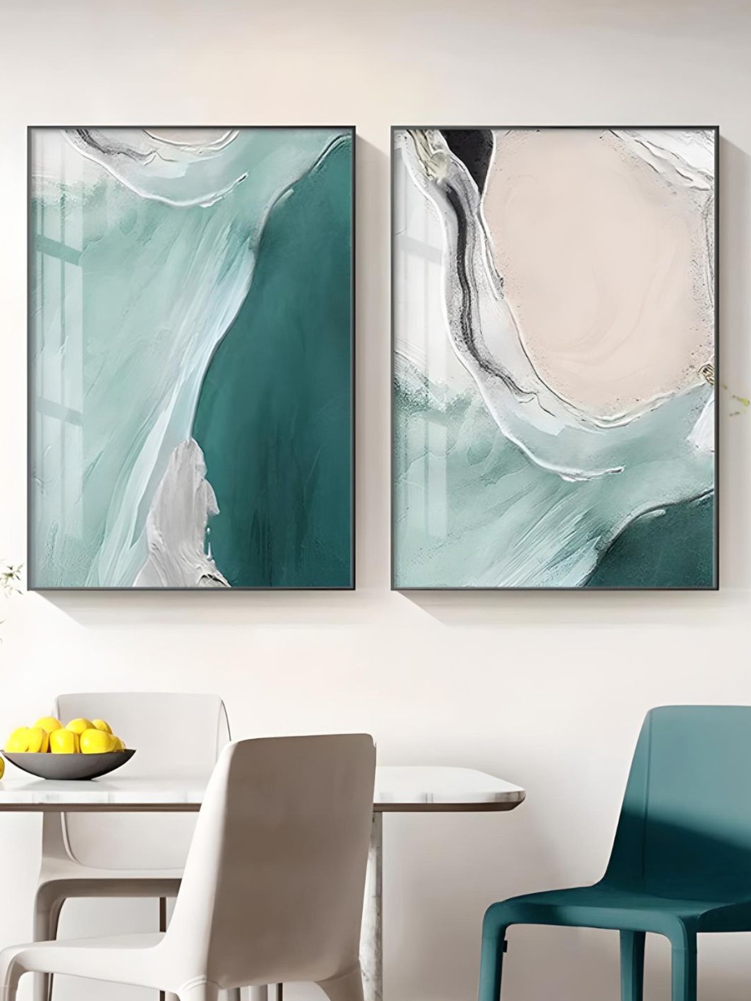 THE HANDMADE FLAIR Green and Blue 2 Pieces Nordic Abstract Jade Beach Ocean Wall Art
THE HANDMADE FLAIR Green and Blue 2 Pieces Nordic Abstract Jade Beach Ocean Wall Art