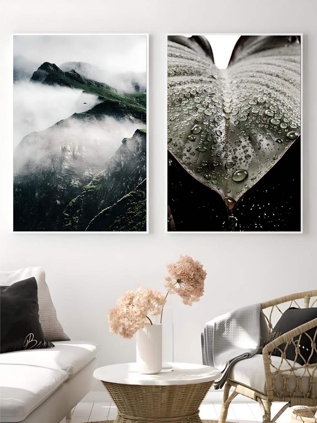 THE HANDMADE FLAIR Black & White 2 Piece Wood Scenes Of Mountain Painting Wall Arts
THE HANDMADE FLAIR Black & White 2 Piece Wood Scenes Of Mountain Painting Wall Arts