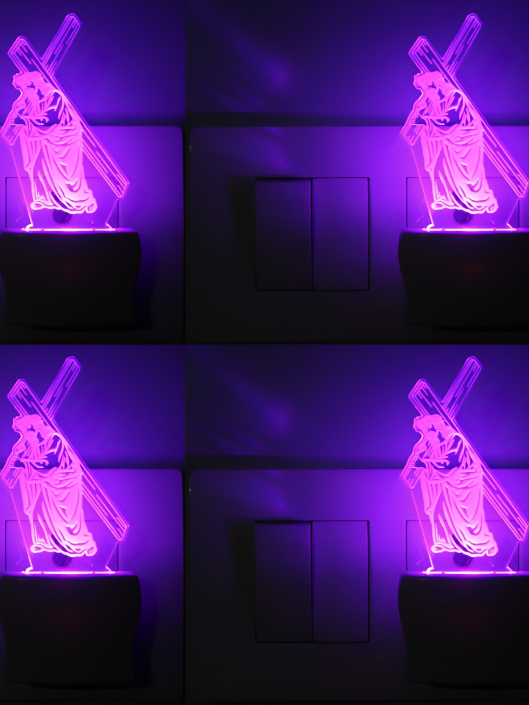 Afast Purple 4 Pieces Jesus With Holy Raising Abstract Shaped Acrylic LED Night Wall Lamp
Afast Purple 4 Pieces Jesus With Holy Raising Abstract Shaped Acrylic LED Night Wall Lamp