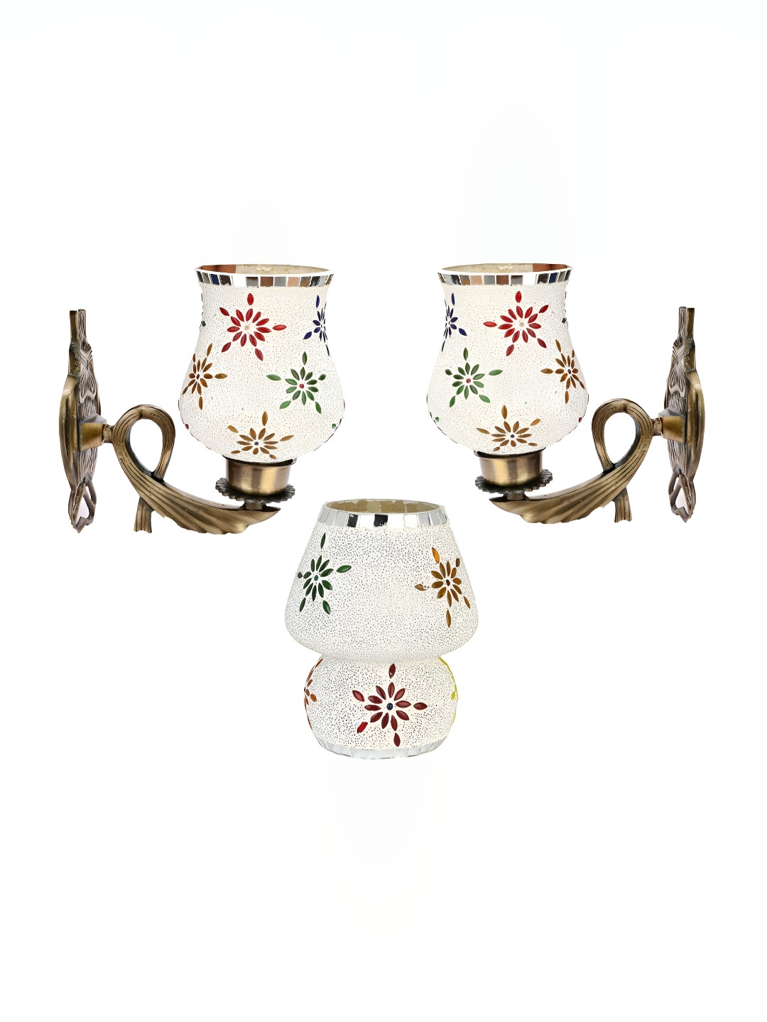 Afast White & Gold Toned 4 Pieces Printed Bell Shaped Wall Lamp
Afast White & Gold Toned 4 Pieces Printed Bell Shaped Wall Lamp