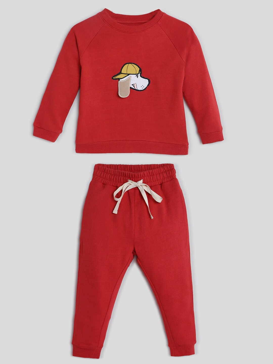 Somersault Kids Graphic Embroidered Pure Cotton T-shirt with Trousers, Red
Somersault Kids Graphic Embroidered Pure Cotton T-shirt with Trousers, Red