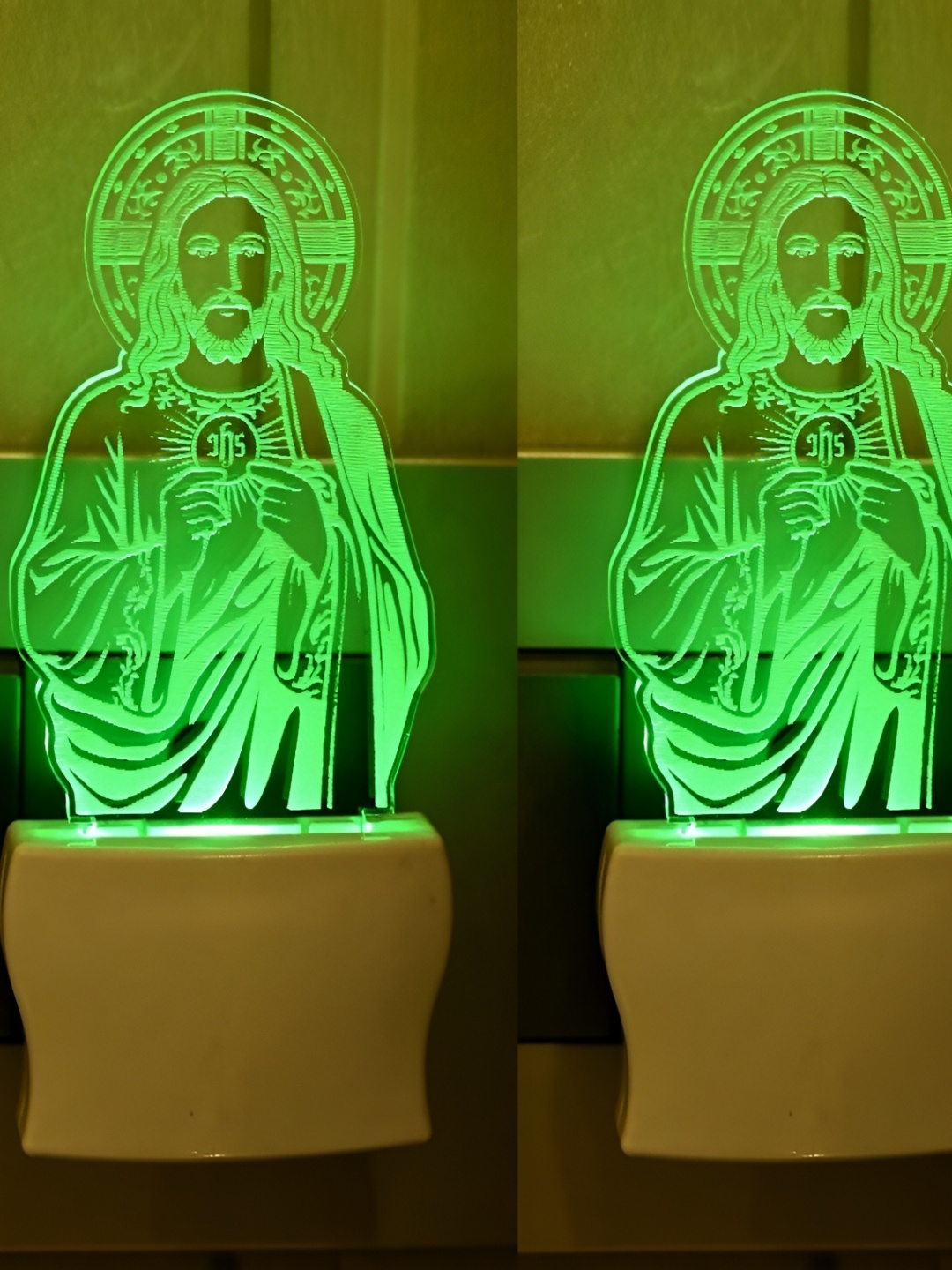 Afast Green & White 2 Pieces Printed Abstract Shaped Acrylic Contemporary Led Wall Lamps
Afast Green & White 2 Pieces Printed Abstract Shaped Acrylic Contemporary Led Wall Lamps