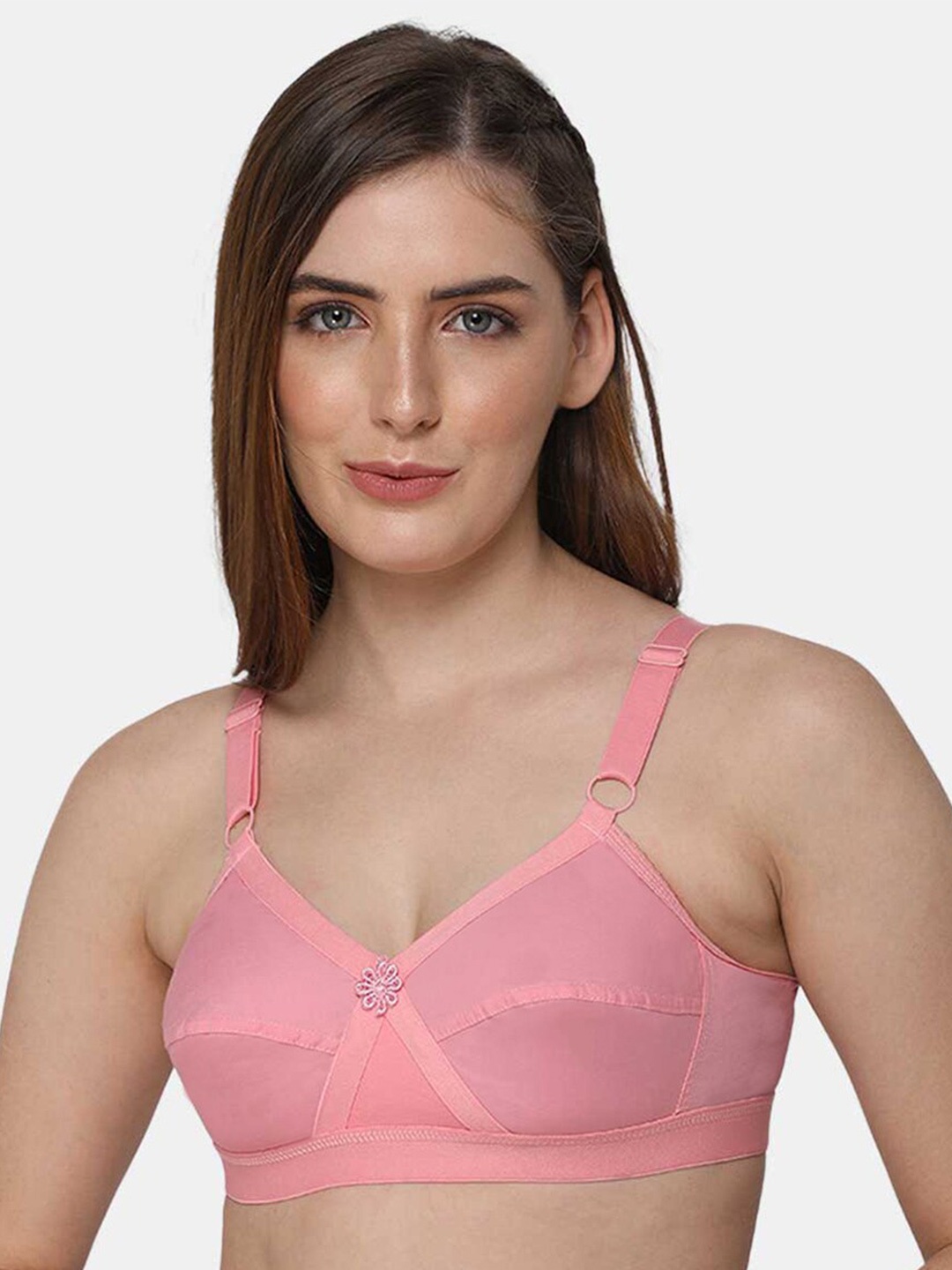 intimacy LINGERIE Full Coverage Non Padded Cotton Everyday Bra - All Day Comfort, Pink
intimacy LINGERIE Full Coverage Non Padded Cotton Everyday Bra - All Day Comfort, Pink