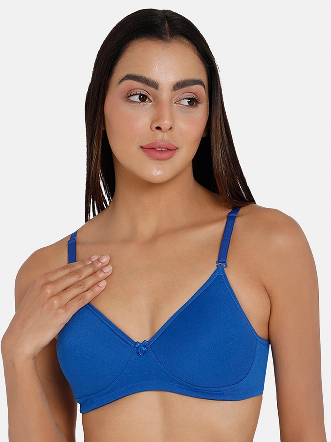intimacy LINGERIE Medium Coverage Lightly Padded Cotton Bra with All Day Comfort, Blue
intimacy LINGERIE Medium Coverage Lightly Padded Cotton Bra with All Day Comfort, Blue