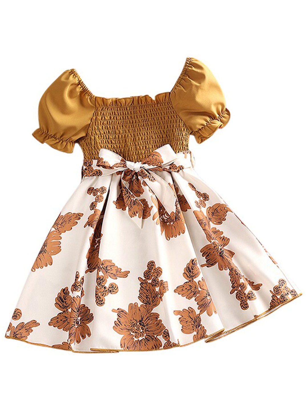 StyleCast Yellow Girls Floral Printed Square Neck Puff Sleeves Fit and Flare Mini Dress
StyleCast Yellow Girls Floral Printed Square Neck Puff Sleeves Fit and Flare Mini Dress