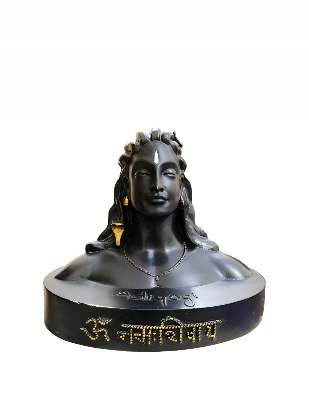 Navyaksh Black Adiyogi Shiva God Idols Showpiece 
Navyaksh Black Adiyogi Shiva God Idols Showpiece