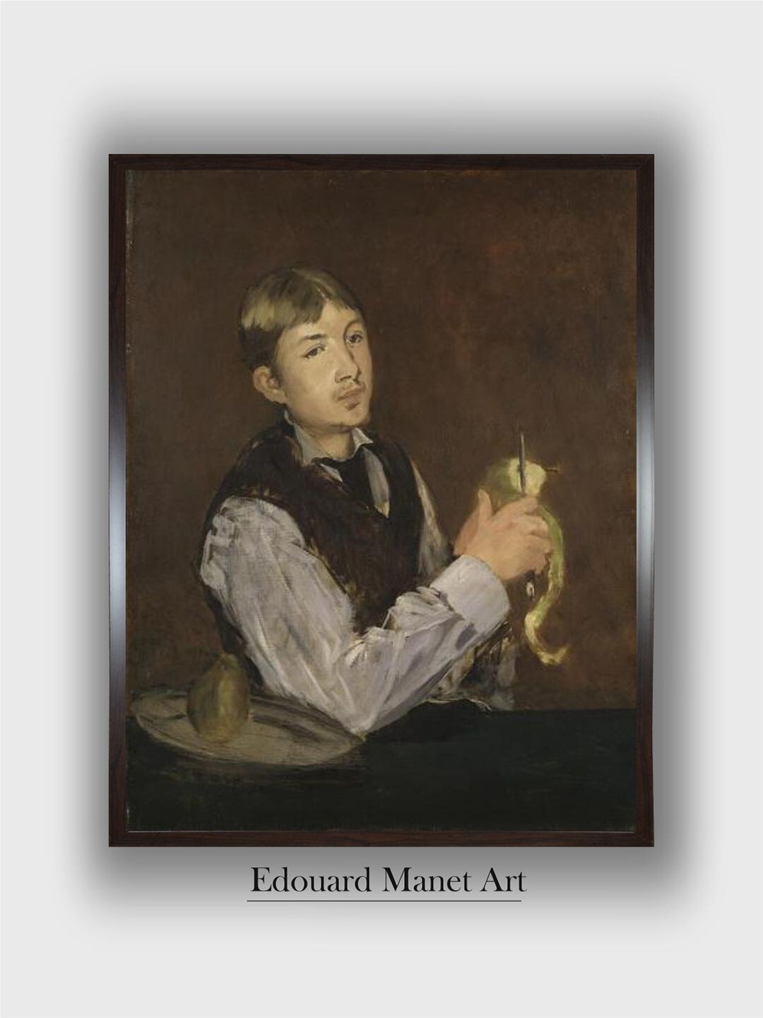 The Art House Brown Young Boy Peeling a Pear Wooden Framed Canvas Painting Wall Art
The Art House Brown Young Boy Peeling a Pear Wooden Framed Canvas Painting Wall Art