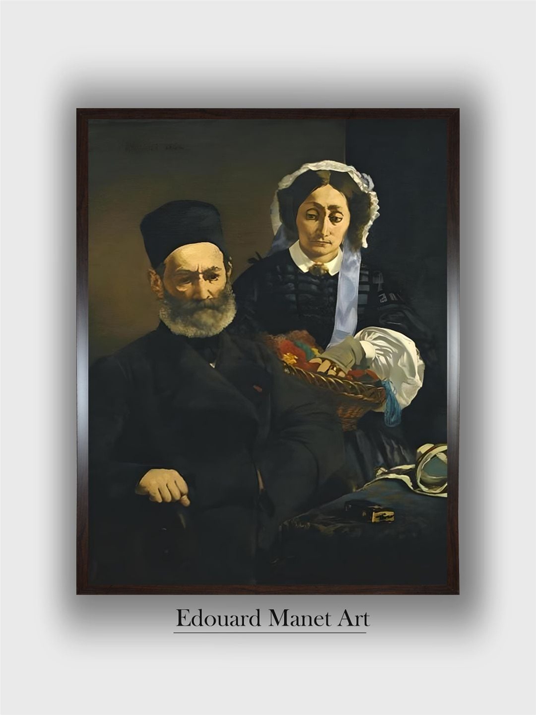 The Art House Black & Cream-Coloured Artist's Parents Wooden Framed Painting Wall Art
The Art House Black & Cream-Coloured Artist's Parents Wooden Framed Painting Wall Art