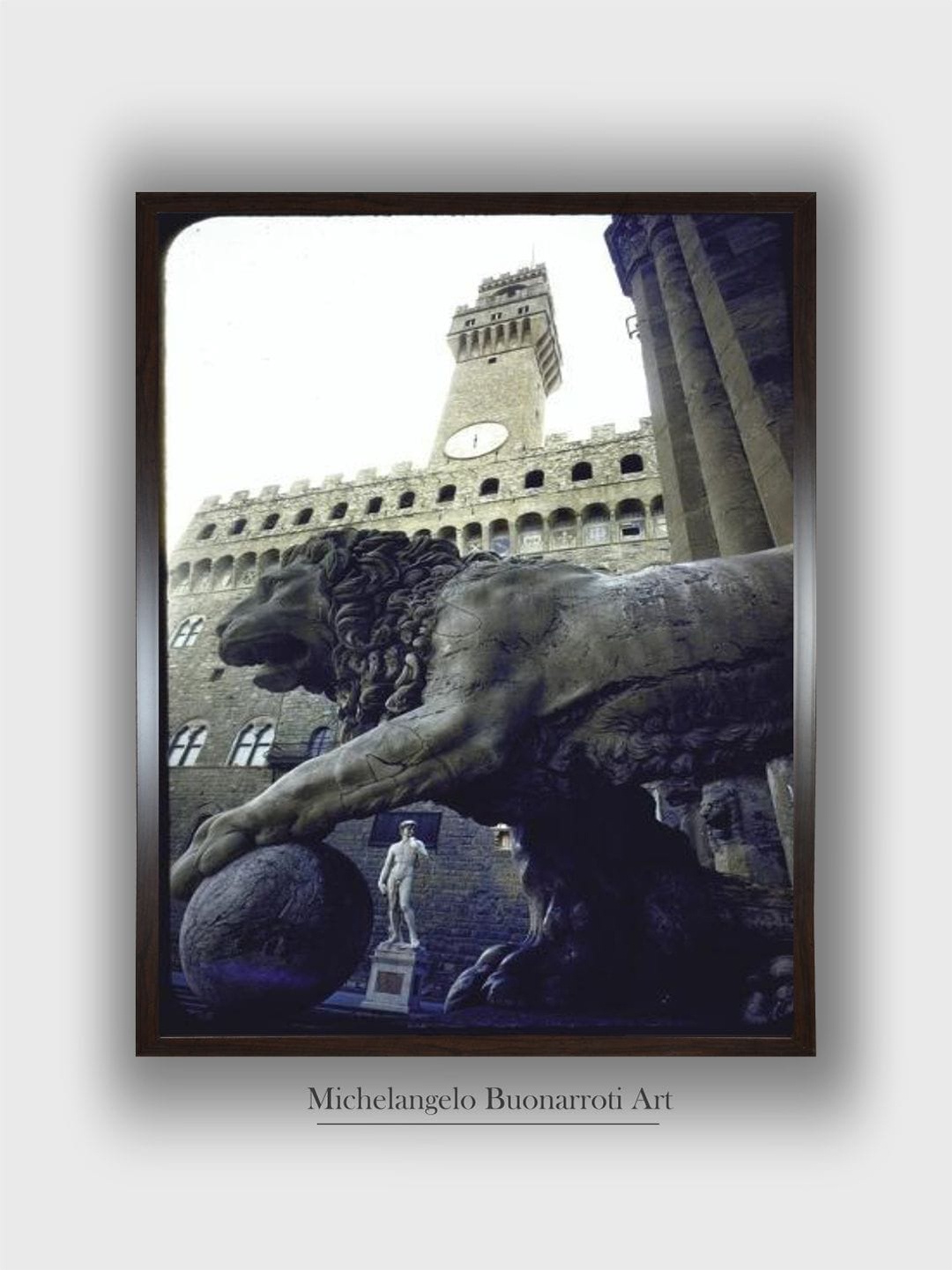 The Art House White & Blue Replica of the David Wooden Framed Canvas Painting Wall Art
The Art House White & Blue Replica of the David Wooden Framed Canvas Painting Wall Art