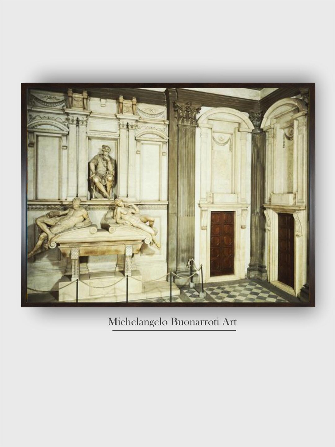 The Art House Black & White Lorenzo De Medici's Tomb Wooden Framed Painting Wall Art
The Art House Black & White Lorenzo De Medici's Tomb Wooden Framed Painting Wall Art