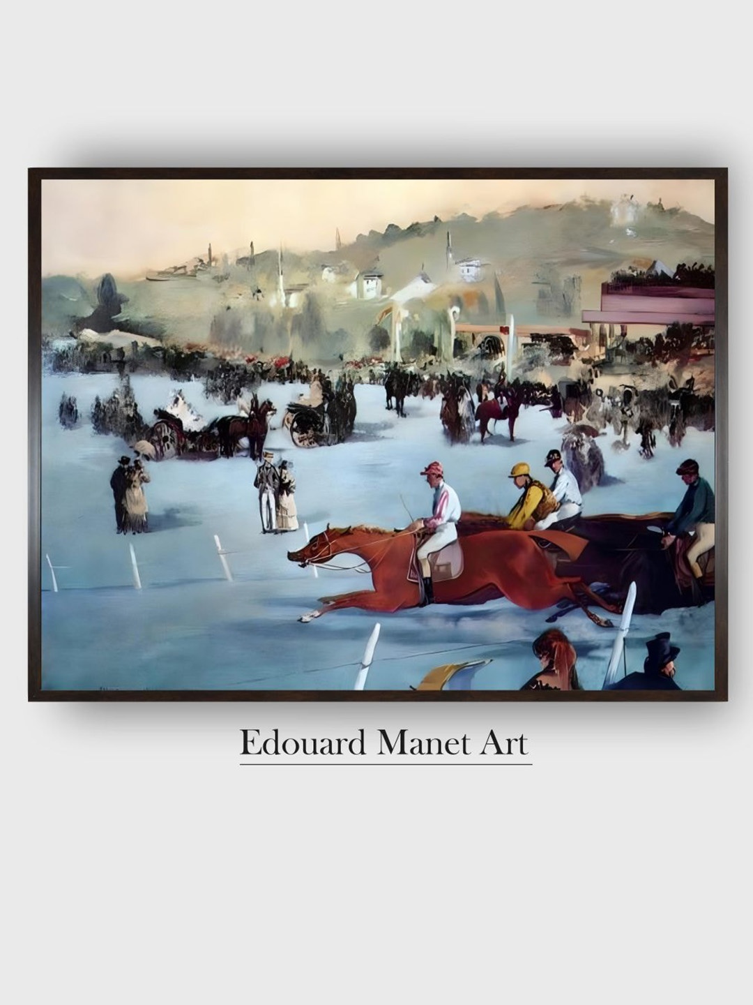 The Art House Blue & Red Races At The Bois De Boulogne Wooden Canvas Painting Wall Art
The Art House Blue & Red Races At The Bois De Boulogne Wooden Canvas Painting Wall Art