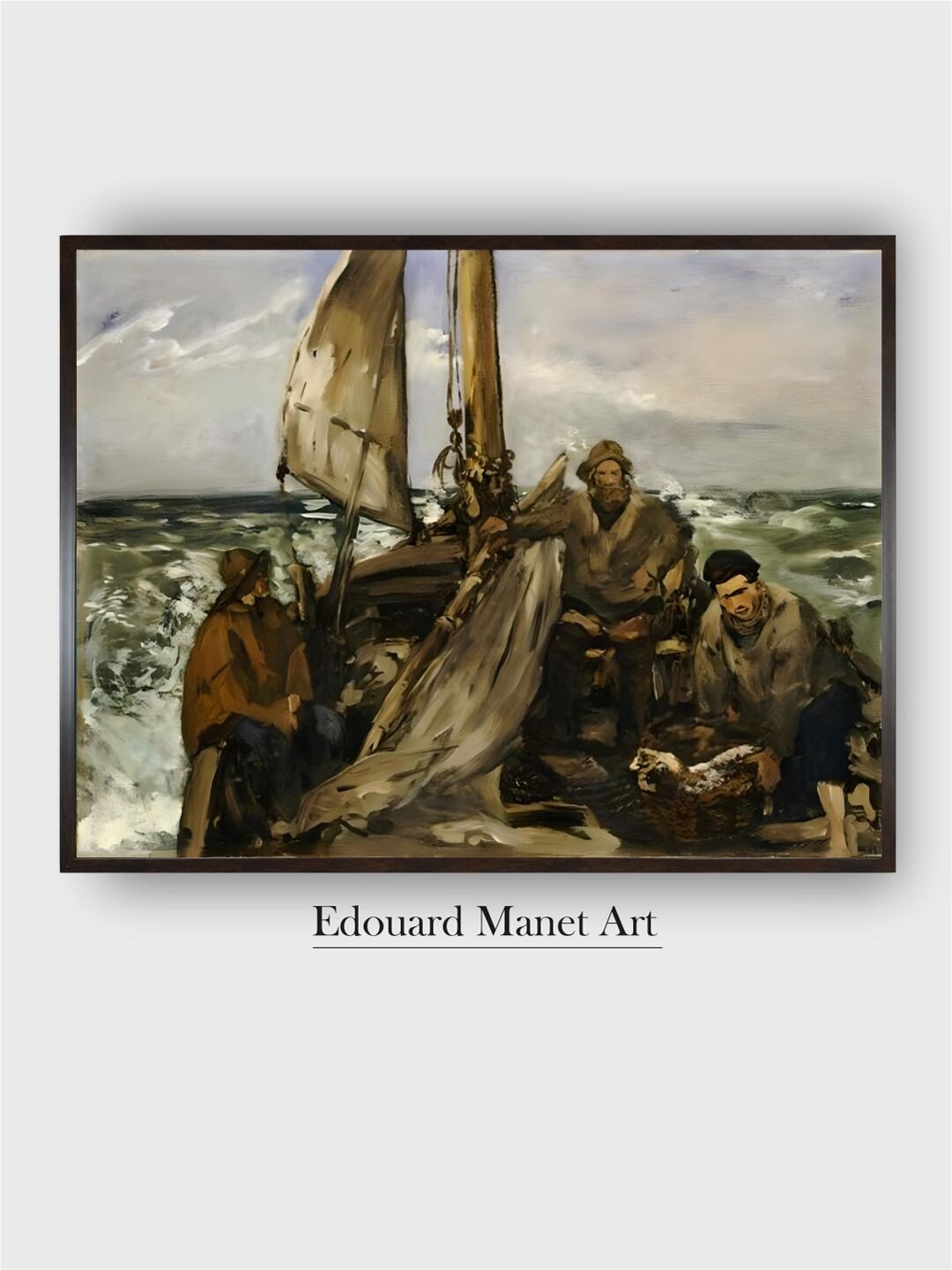 The Art House Brown & Cream The Workers of the Sea Wooden Framed Canvas Painting Wall Art
The Art House Brown & Cream The Workers of the Sea Wooden Framed Canvas Painting Wall Art