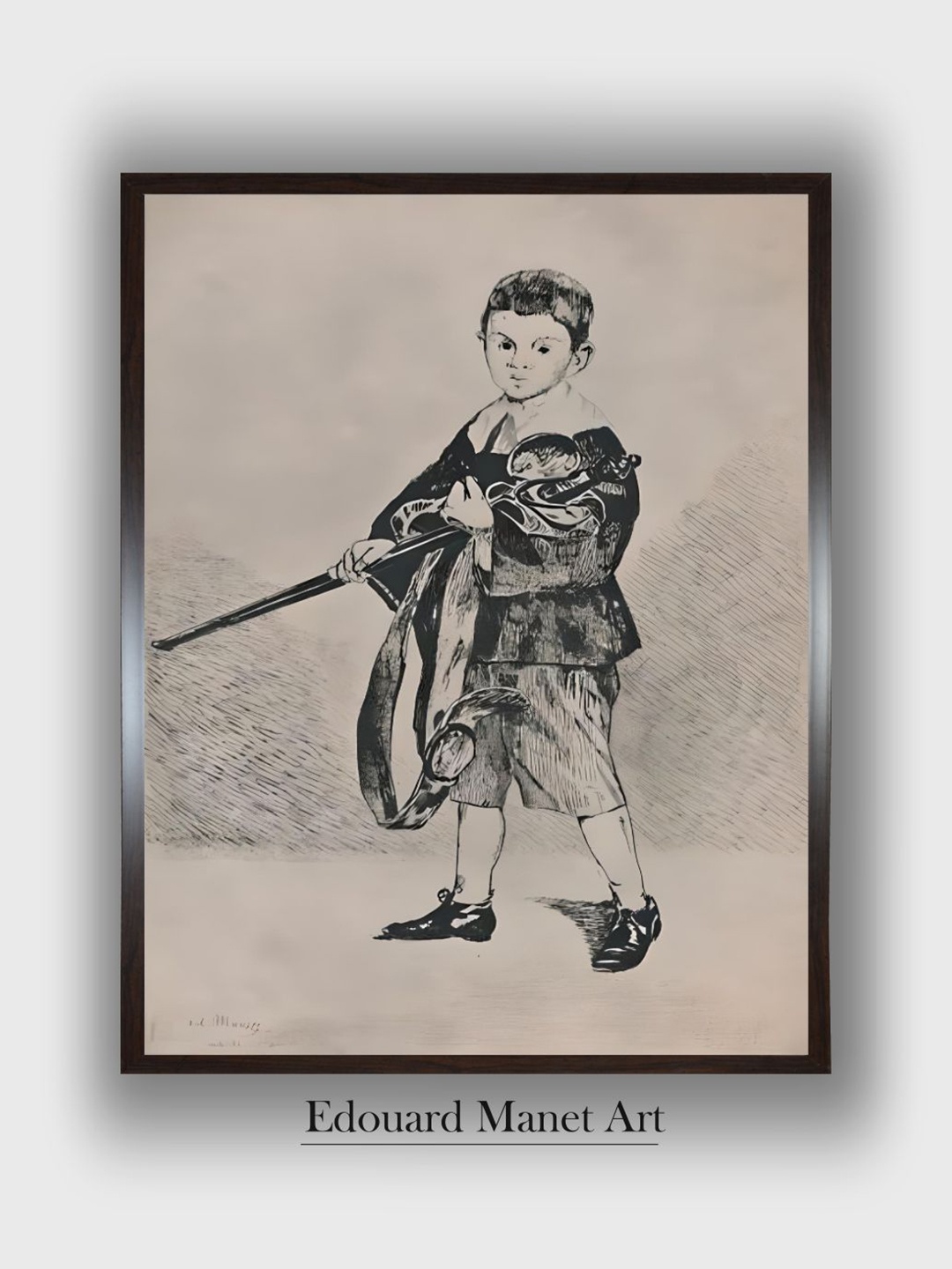 The Art House Beige & Black The Boy with the Sword Wooden Framed Canvas Painting Wall Art
The Art House Beige & Black The Boy with the Sword Wooden Framed Canvas Painting Wall Art