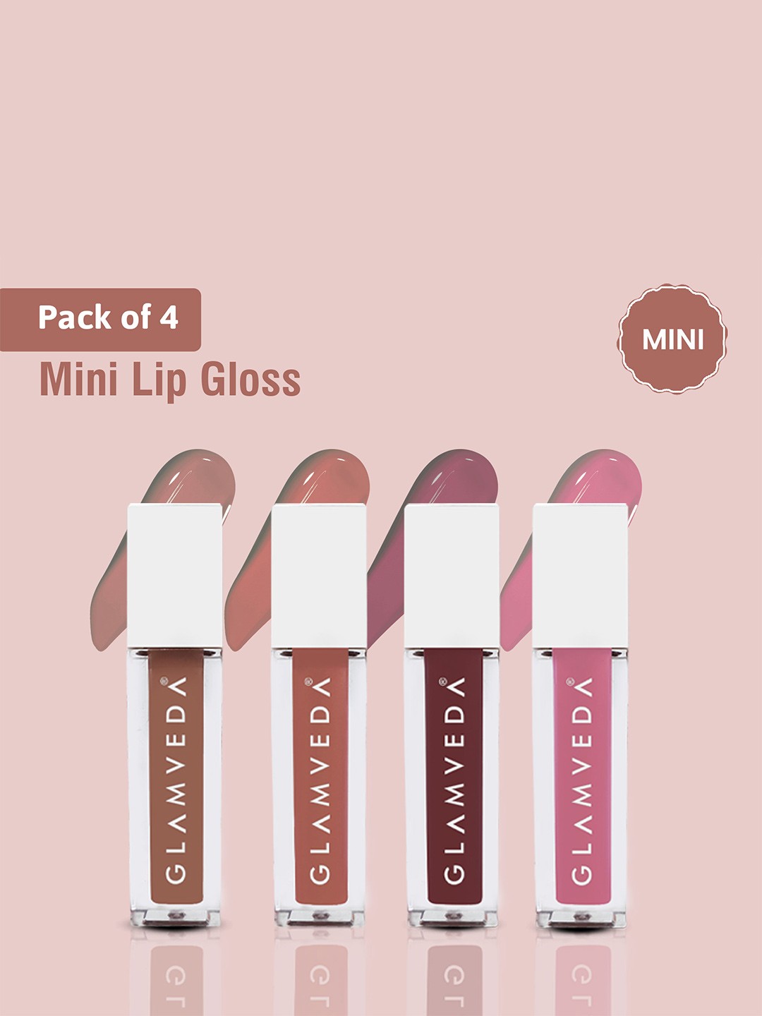 GLAMVEDA X Rashami Desai 4-Pcs Bold & Beautiful Look Matte Liquid Lipstick - 1.2 ml each, White
GLAMVEDA X Rashami Desai 4-Pcs Bold & Beautiful Look Matte Liquid Lipstick - 1.2 ml each, White