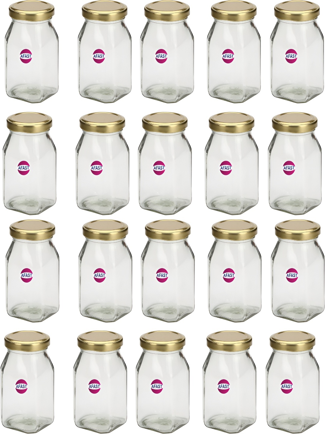 Afast Transparent & Gold Toned 20 Pieces Glass Dishwasher Safe Food Containers 400 ML
Afast Transparent & Gold Toned 20 Pieces Glass Dishwasher Safe Food Containers 400 ML