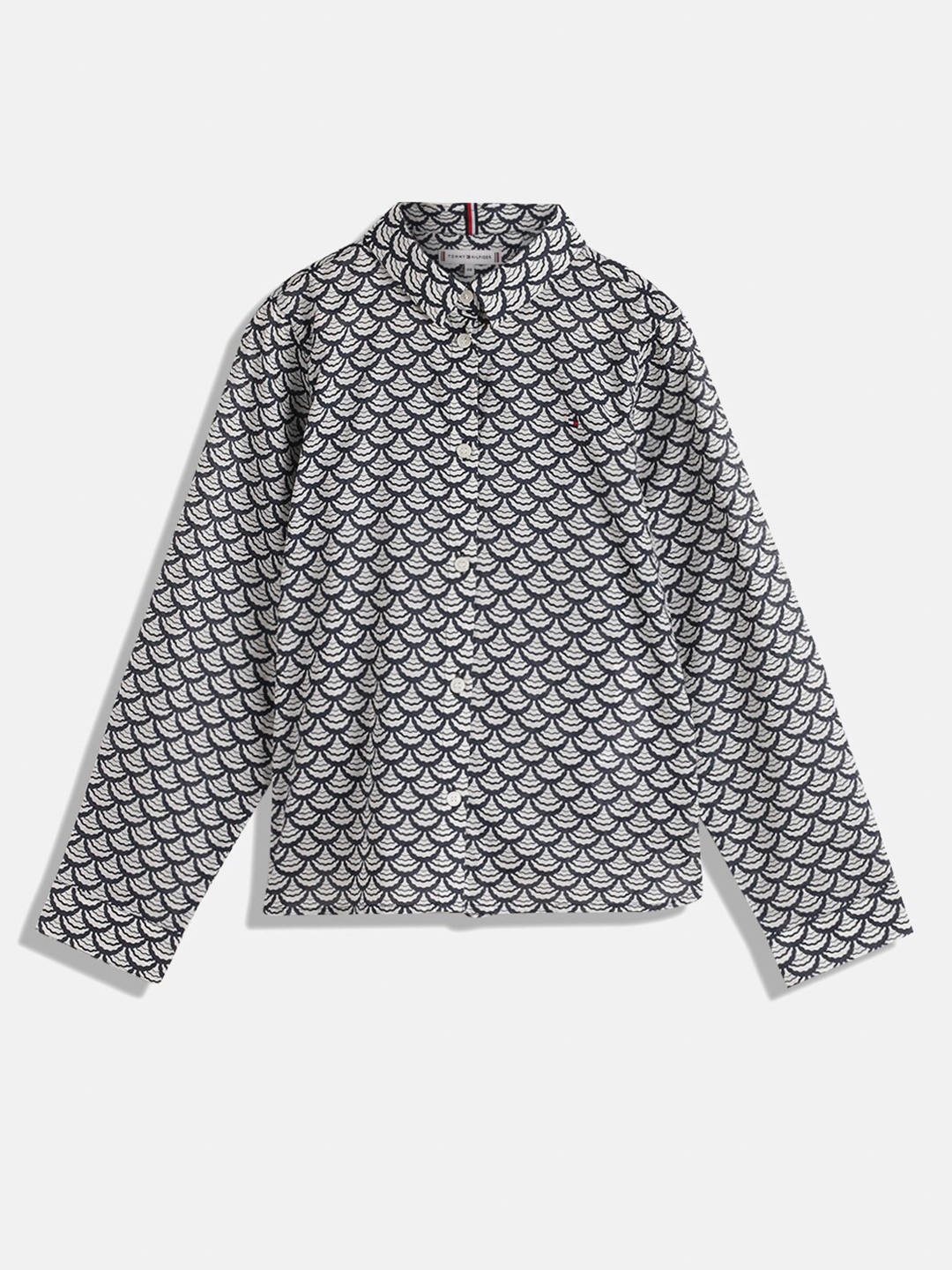 Tommy Hilfiger Girls Standard Geometric Printed Spread Collar Organic Cotton Casual Shirt, Blue
Tommy Hilfiger Girls Standard Geometric Printed Spread Collar Organic Cotton Casual Shirt, Blue