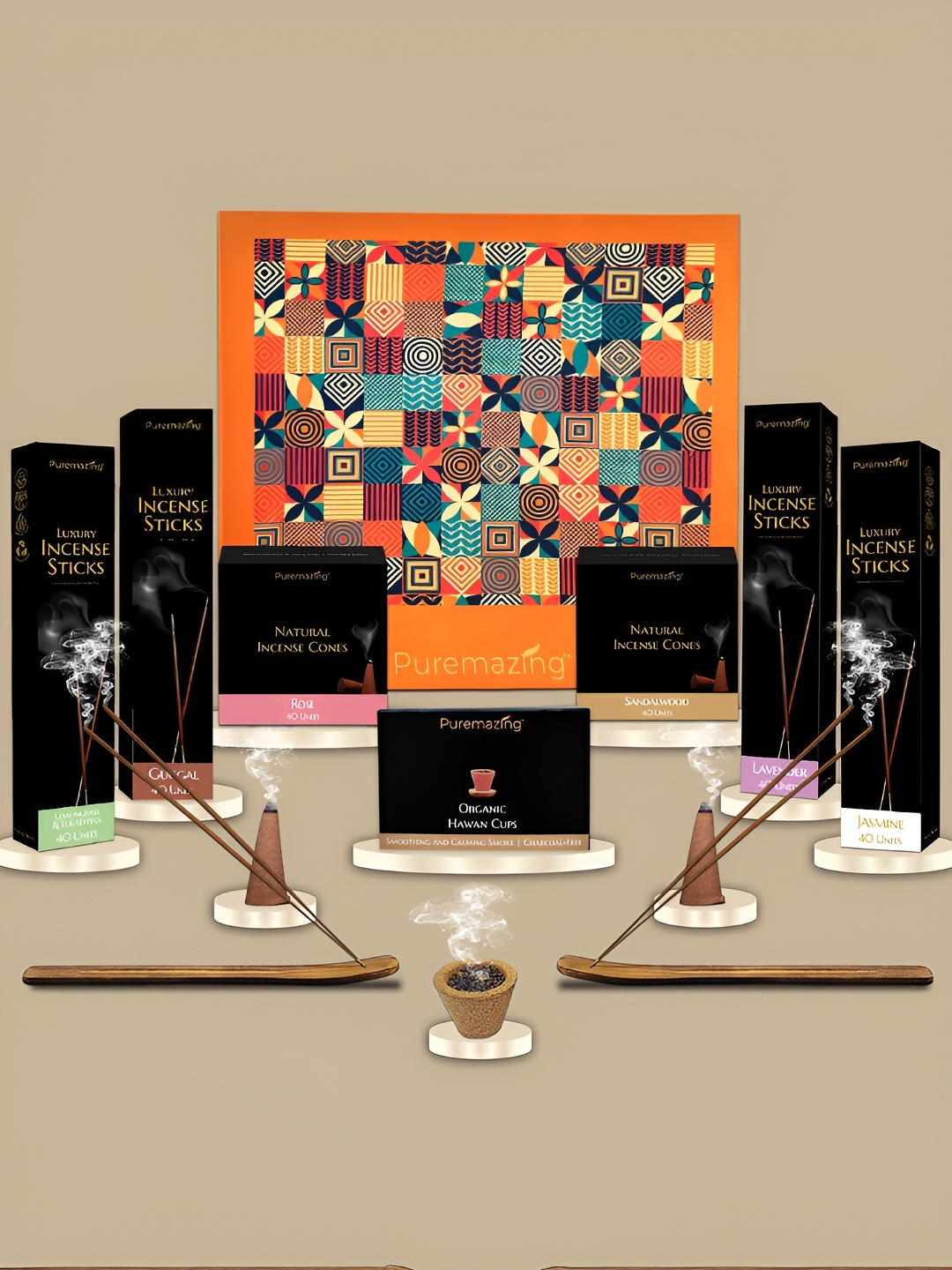 Imvelo Green your hygiene Brown 12 Pieces Incense Sticks & Cones With Sambrani Cups
Imvelo Green your hygiene Brown 12 Pieces Incense Sticks & Cones With Sambrani Cups