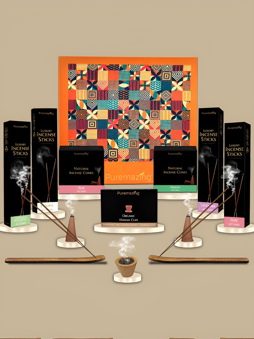 Imvelo Green your hygiene Brown 12 Pcs Natural Incense Sticks & Cones With Sambrani Cups
Imvelo Green your hygiene Brown 12 Pcs Natural Incense Sticks & Cones With Sambrani Cups