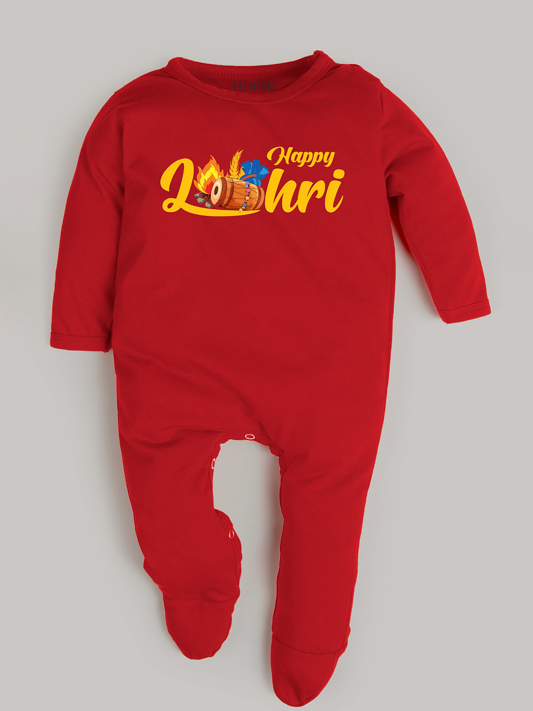 FFLIRTYGO Infants Printed Pure Cotton Sleepsuit, Red
FFLIRTYGO Infants Printed Pure Cotton Sleepsuit, Red