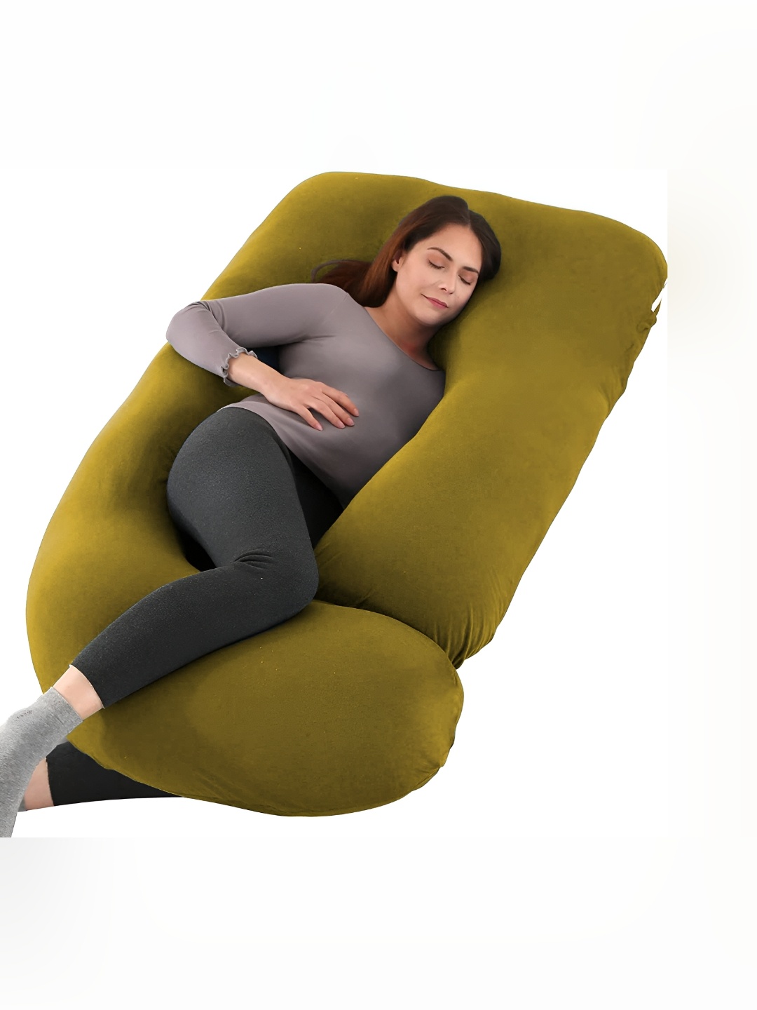 Texlux Olive Green Fibre Filled Polycotton Lightweight Maternity Pillow