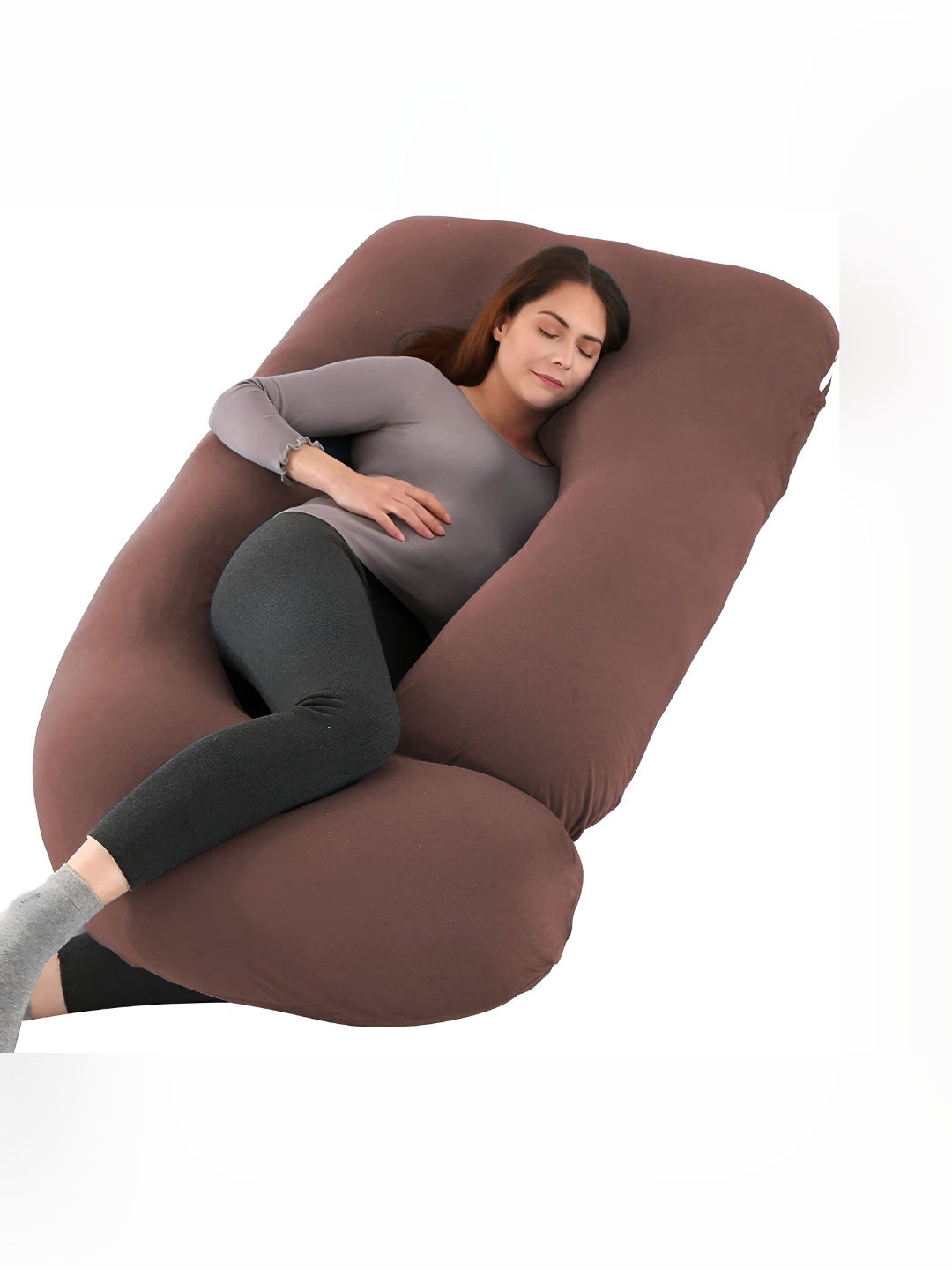 Texlux Brown Fibre Filled Polycotton Lightweight Maternity Pillow