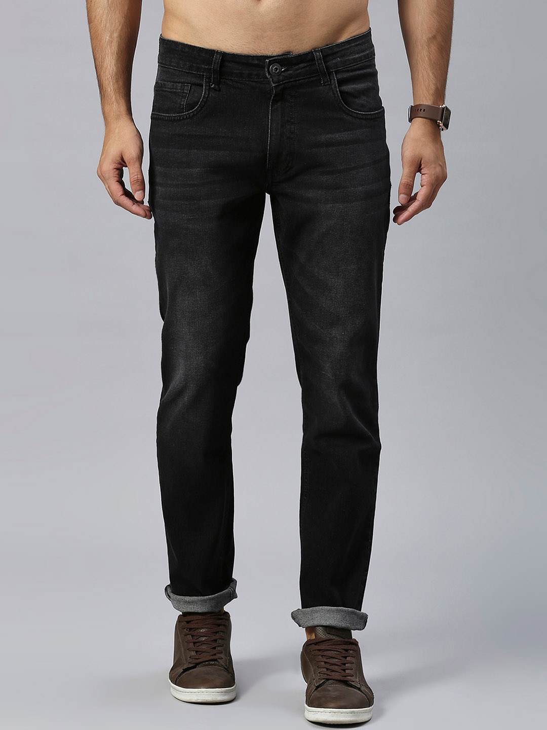 The Roadster Lifestyle Co. Men Mid-Rise Super Slim Fit Light Fade Stretchable Jeans, Black
The Roadster Lifestyle Co. Men Mid-Rise Super Slim Fit Light Fade Stretchable Jeans, Black