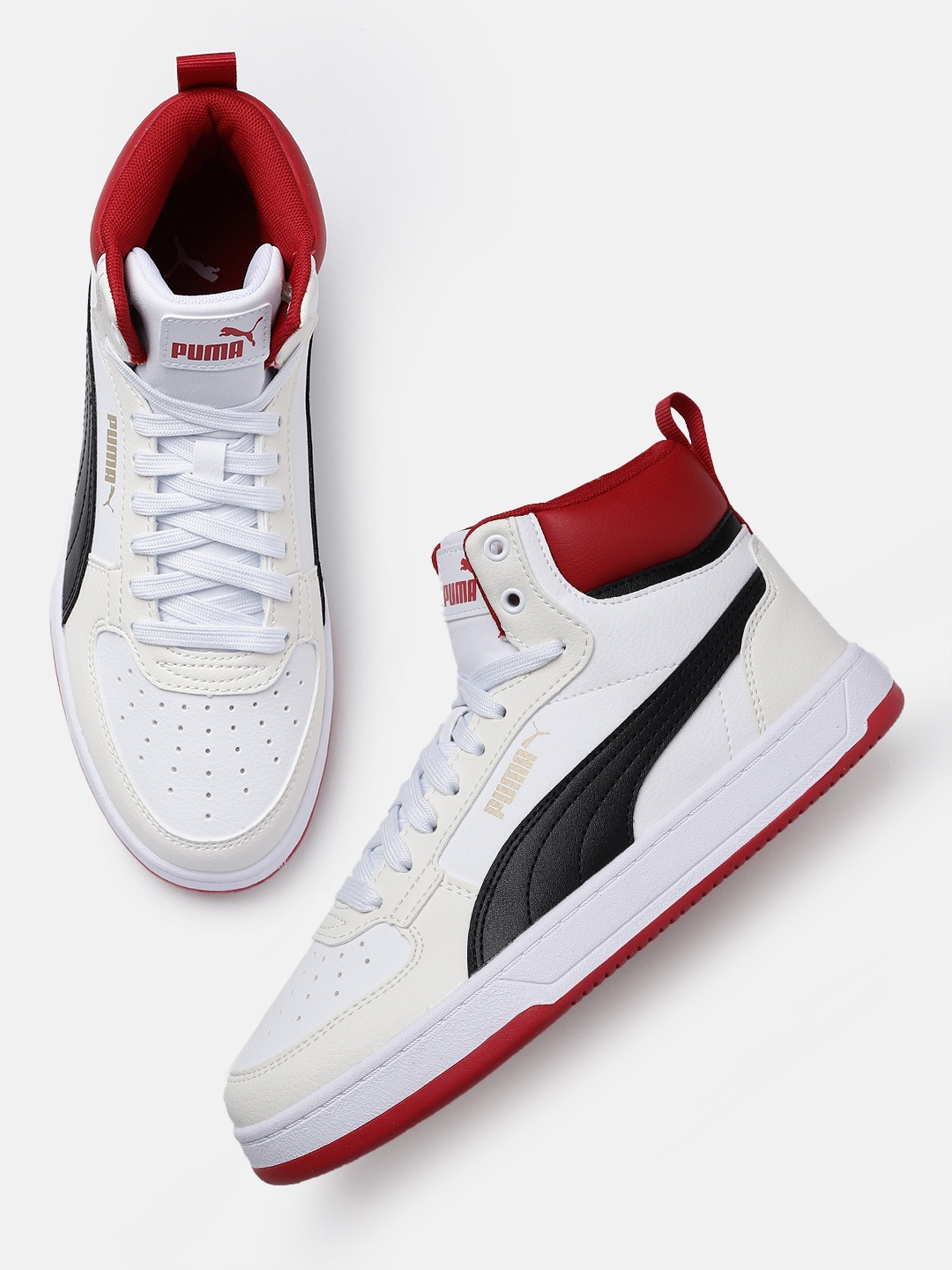 Puma Unisex Caven 2.0 Mid-Top Sneakers, White