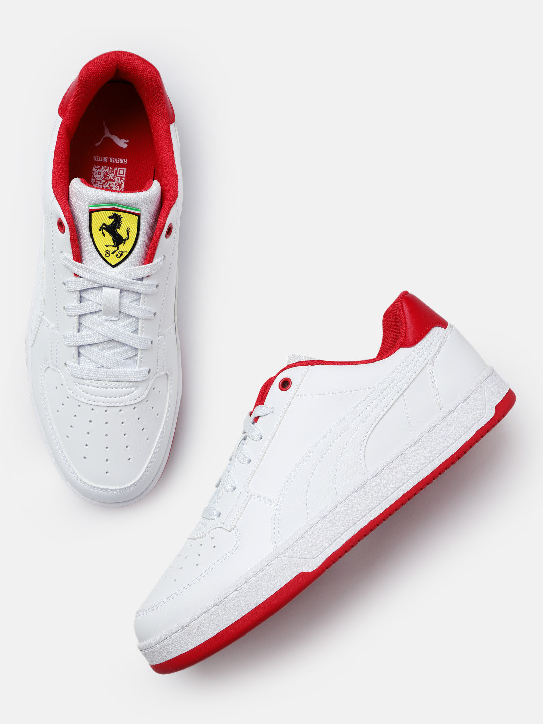 PUMA Motorsport Unisex Perforated Scuderia Ferrari Caven 2.0 Sneakers, White 
PUMA Motorsport Unisex Perforated Scuderia Ferrari Caven 2.0 Sneakers, White