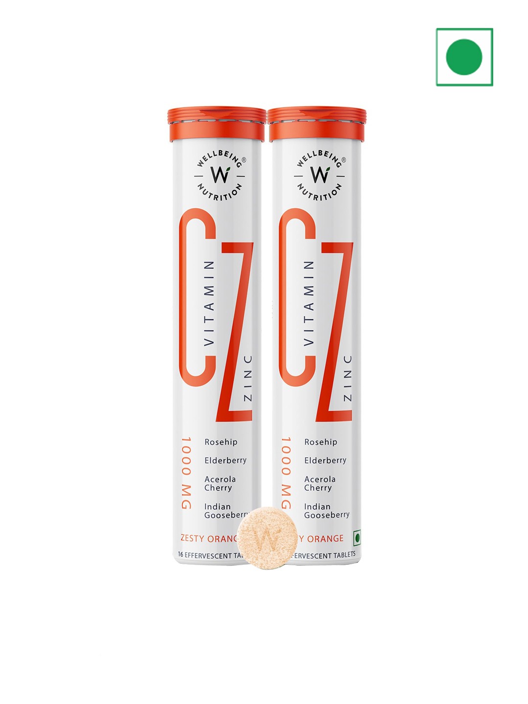 Wellbeing Nutrition Set of 2 Zesty Orange Vitamin C & Zinc Tablets - 16 Tablets Each, White
Wellbeing Nutrition Set of 2 Zesty Orange Vitamin C & Zinc Tablets - 16 Tablets Each, White