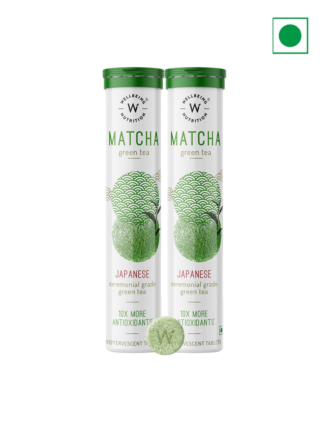 Wellbeing Nutrition Set of 2 Matcha Green Tea Tablets - 20 Effervescent Tablets Each, White
Wellbeing Nutrition Set of 2 Matcha Green Tea Tablets - 20 Effervescent Tablets Each, White