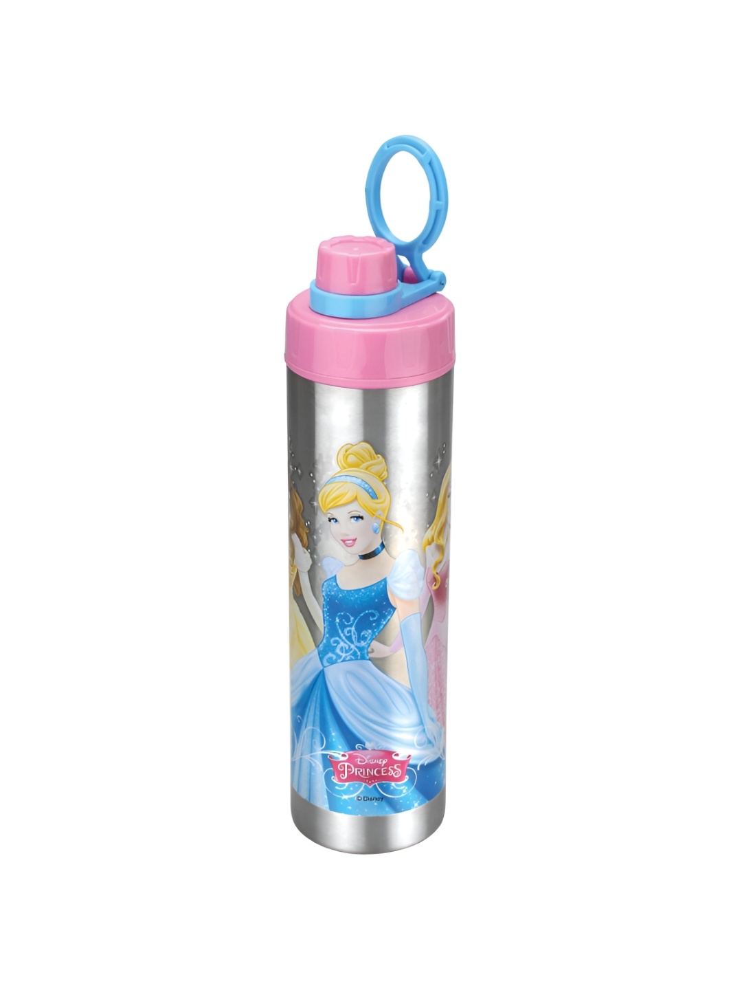 JOYO Blue & Pink Cartoon Printed Stainless Steel Dishwasher Safe Water Bottle 800 Ml