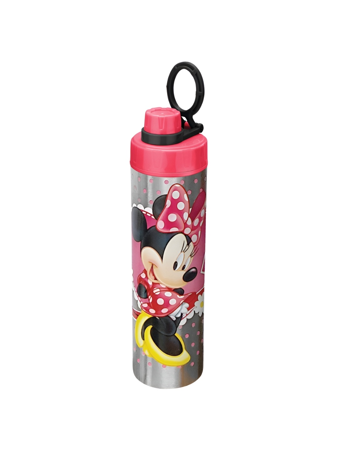 JOYO Pink & Black Printed Stainless Steel Dishwasher Safe Water Bottle 800 ml