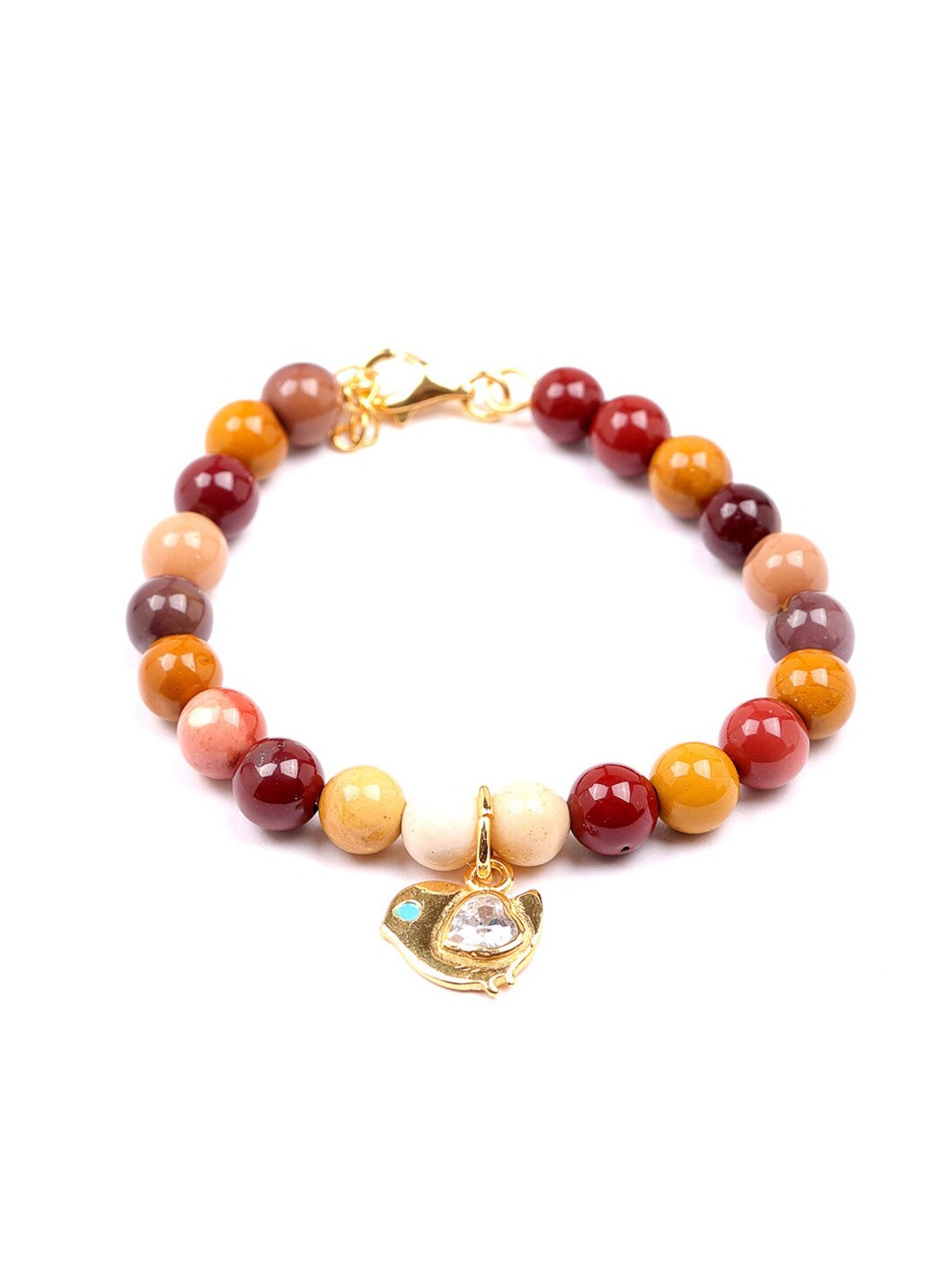 Stone Story By Shruti Girls Sterling Silver Gold-Plated Beaded Elasticated Bracelet, Maroon
Stone Story By Shruti Girls Sterling Silver Gold-Plated Beaded Elasticated Bracelet, Maroon