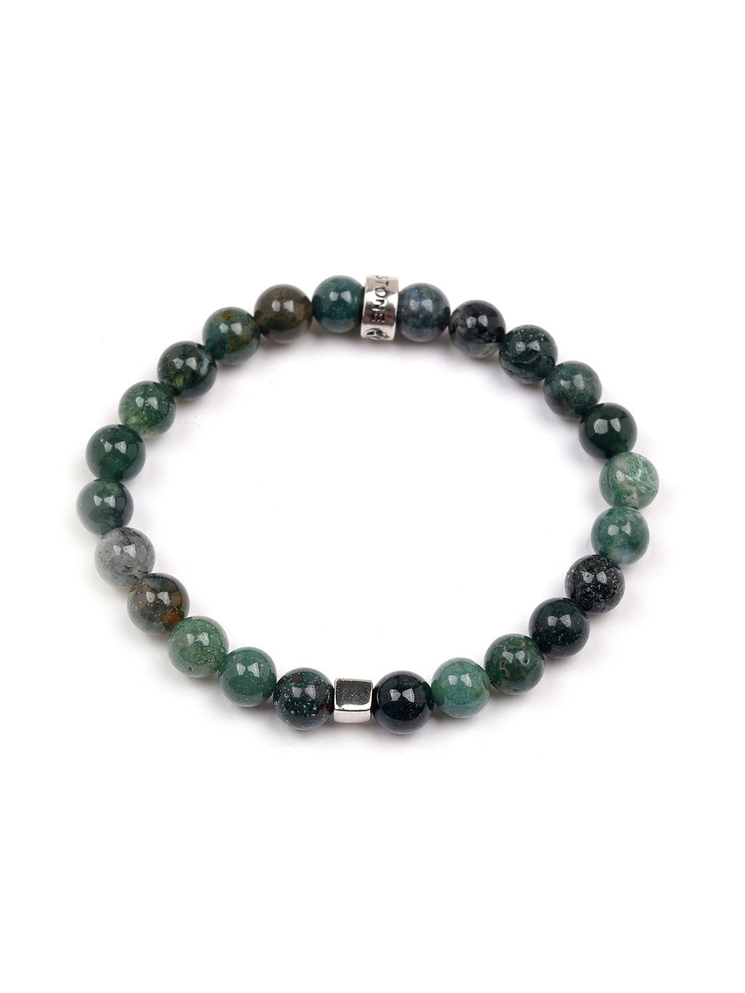 Stone Story By Shruti Boys Sterling Silver Gold-Plated Beaded Elasticated Bracelet, Green
Stone Story By Shruti Boys Sterling Silver Gold-Plated Beaded Elasticated Bracelet, Green