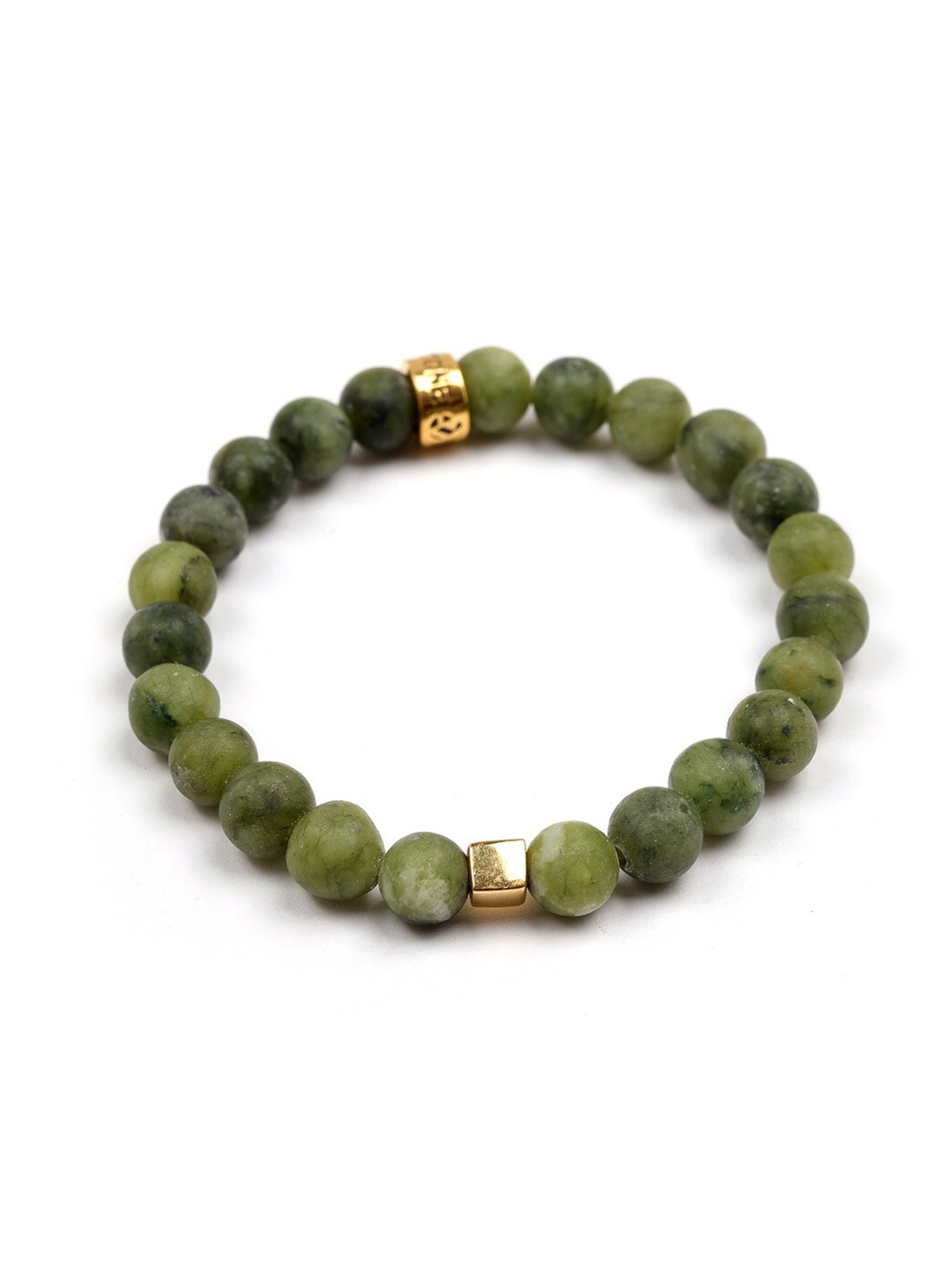 Stone Story By Shruti Boys Sterling Silver Gold-Plated Artificial Beads Beaded Bracelet, Green
Stone Story By Shruti Boys Sterling Silver Gold-Plated Artificial Beads Beaded Bracelet, Green