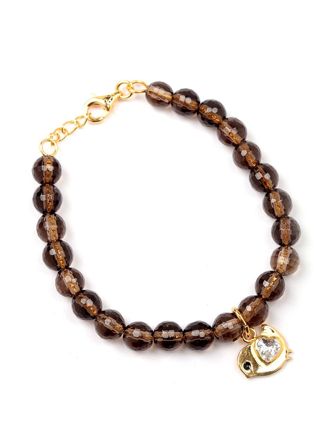 Stone Story By Shruti Girls Sterling Silver Gold-Plated Artificial Beads Songbird Bracelet, Brown
Stone Story By Shruti Girls Sterling Silver Gold-Plated Artificial Beads Songbird Bracelet, Brown