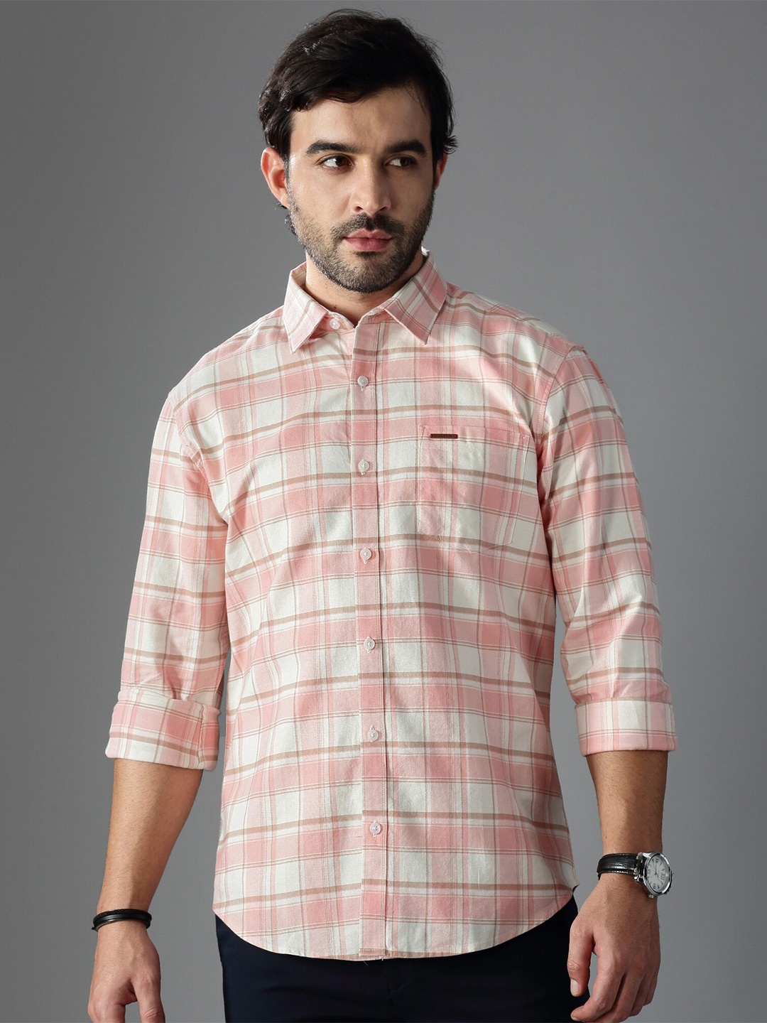 British Club Standard Slim Fit Tartan Checked Oxford Cotton Casual Shirt, Orange
British Club Standard Slim Fit Tartan Checked Oxford Cotton Casual Shirt, Orange